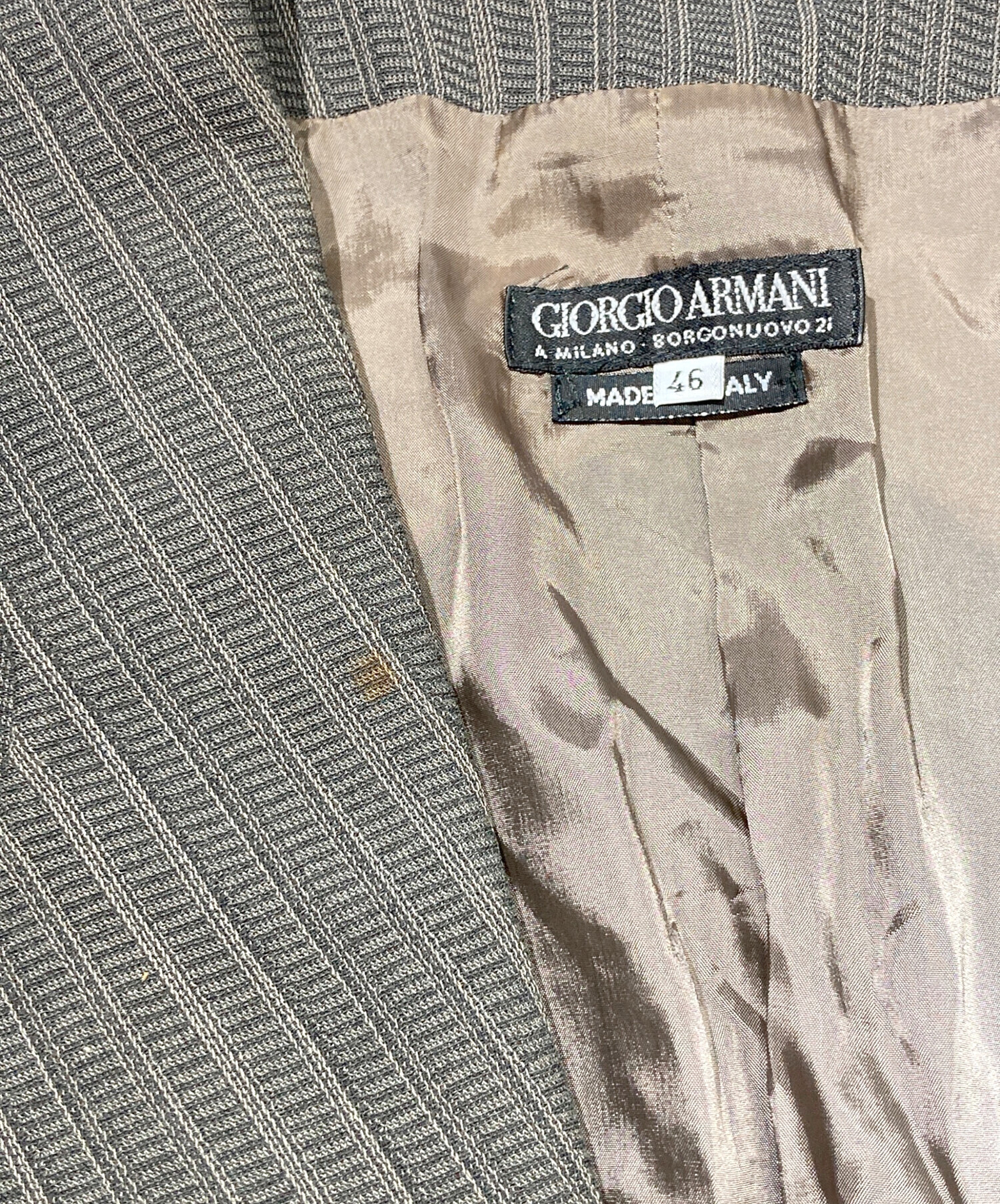 中古・古着通販】GIORGIO ARMANI (ジョルジオアルマーニ) 変形ラペル