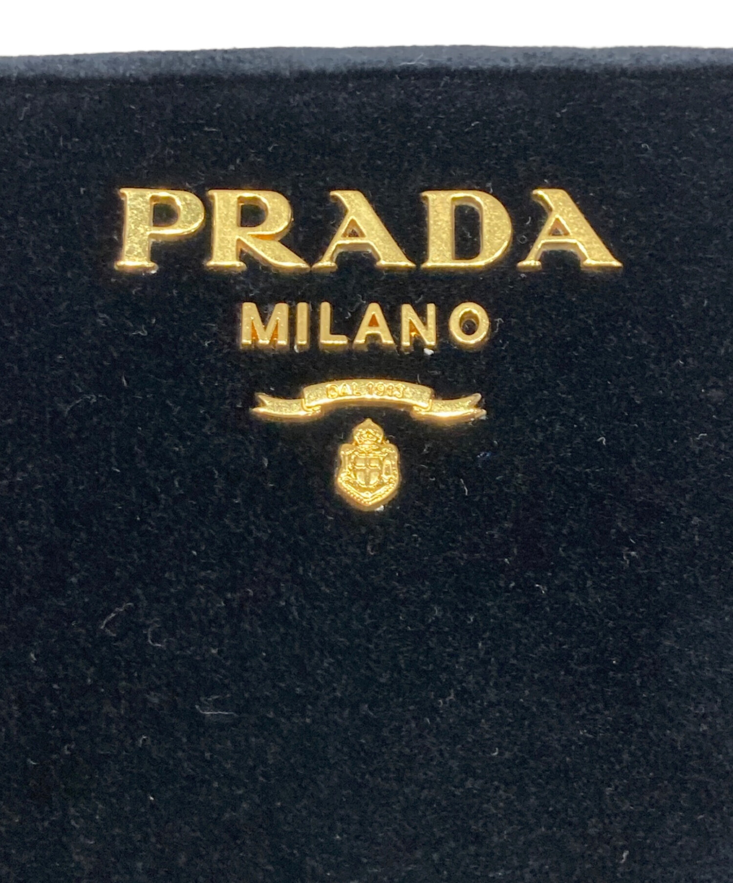 中古・古着通販】PRADA (プラダ) ベロア チェーンショルダーバッグ