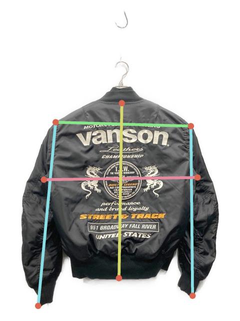 中古・古着通販】VANSON (バンソン) MA-1ジャケット ブラック サイズ:M