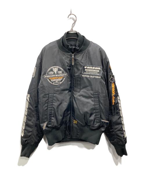中古・古着通販】VANSON (バンソン) MA-1ジャケット ブラック サイズ:M
