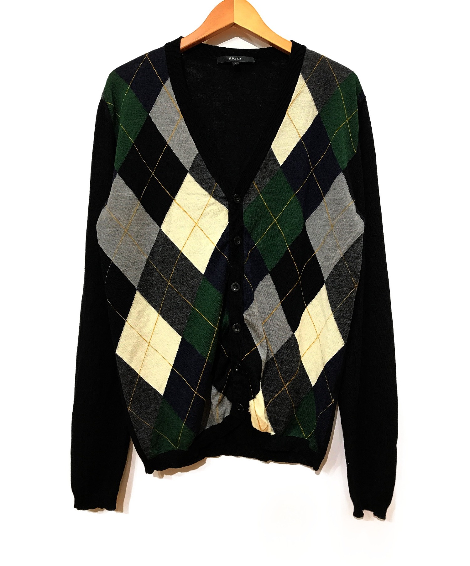 Gucci 20AW アーガイルモヘアカーディガン 2020AW gucciアーガイルモヘアカーディガン グッチ ティモシーシャラメ