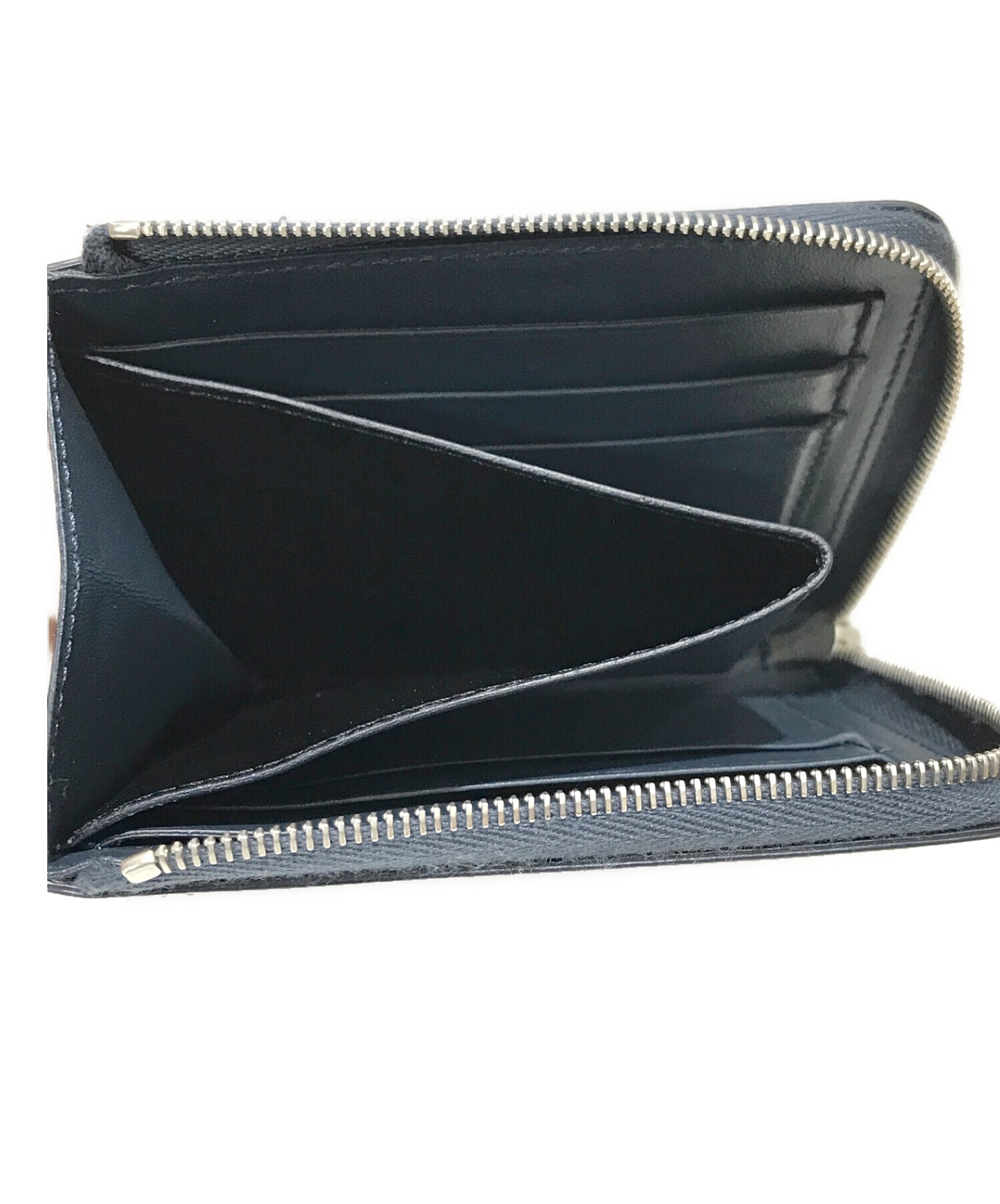 JIL SANDER L字ファスナー 財布 レザー ブルー 保存袋付 中古・古着通販】JIL SANDER (ジルサンダー) L字ファスナー財布