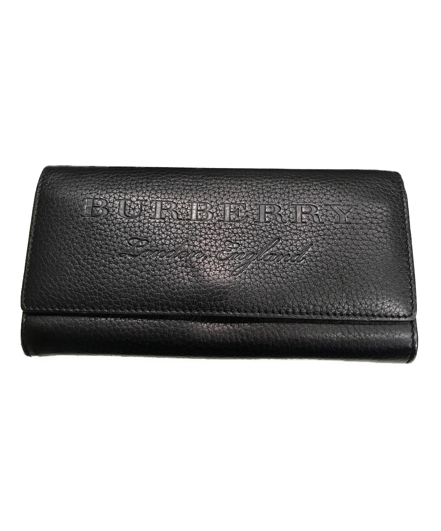 中古・古着通販】BURBERRY (バーバリー) レザーウオレット ブラック