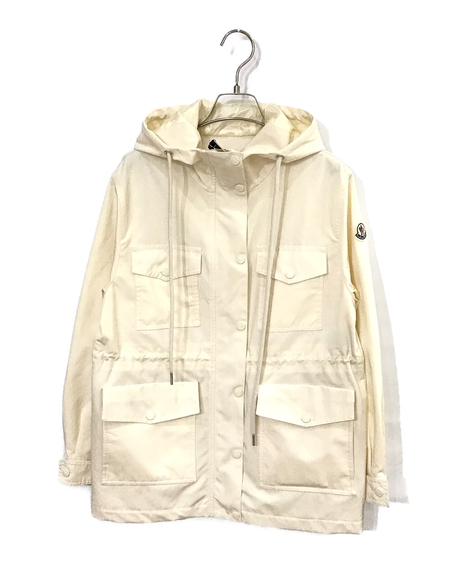 中古・古着通販】MONCLER (モンクレール) フードブルゾン アイボリー 