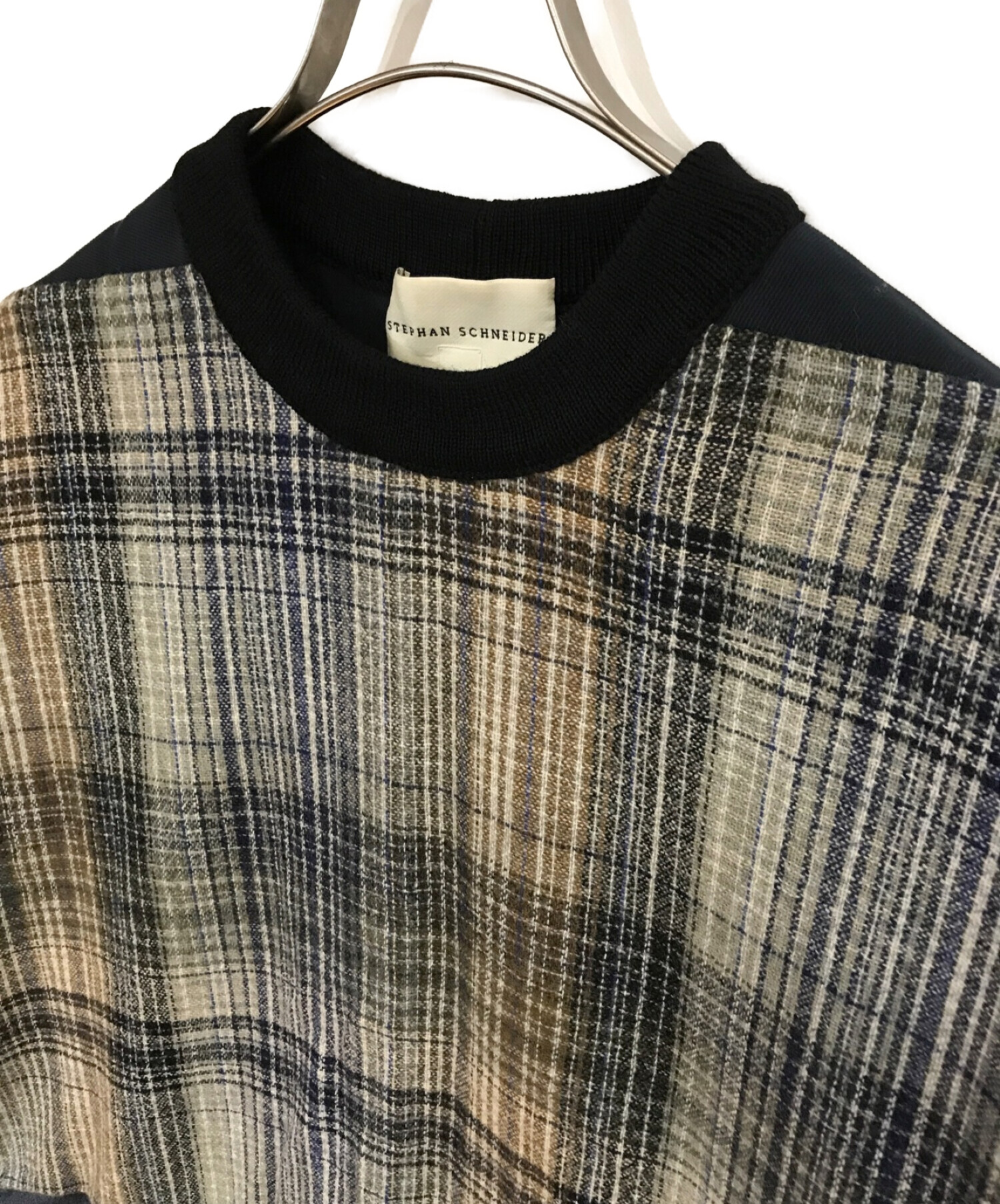 stephan schneider ステファンシュナイダーチェックトレンチコート ステファン シュナイダー(STEPHAN SCHNEIDER) 2015-16年秋冬メンズ