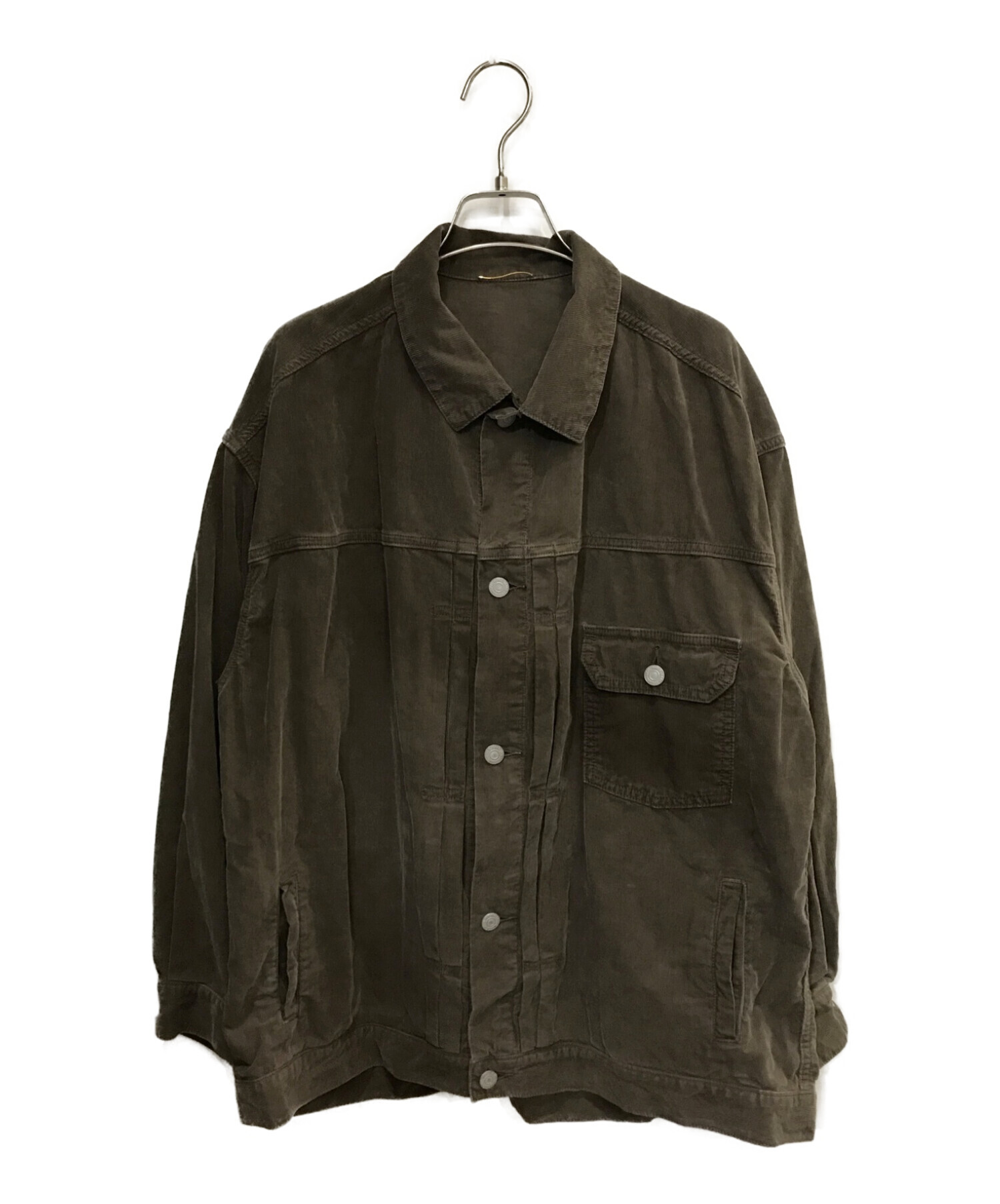 Deuxieme Classe プリーテッドジャケット　ブラウン 中古・古着通販】Deuxieme Classe (ドゥーズィエム クラス