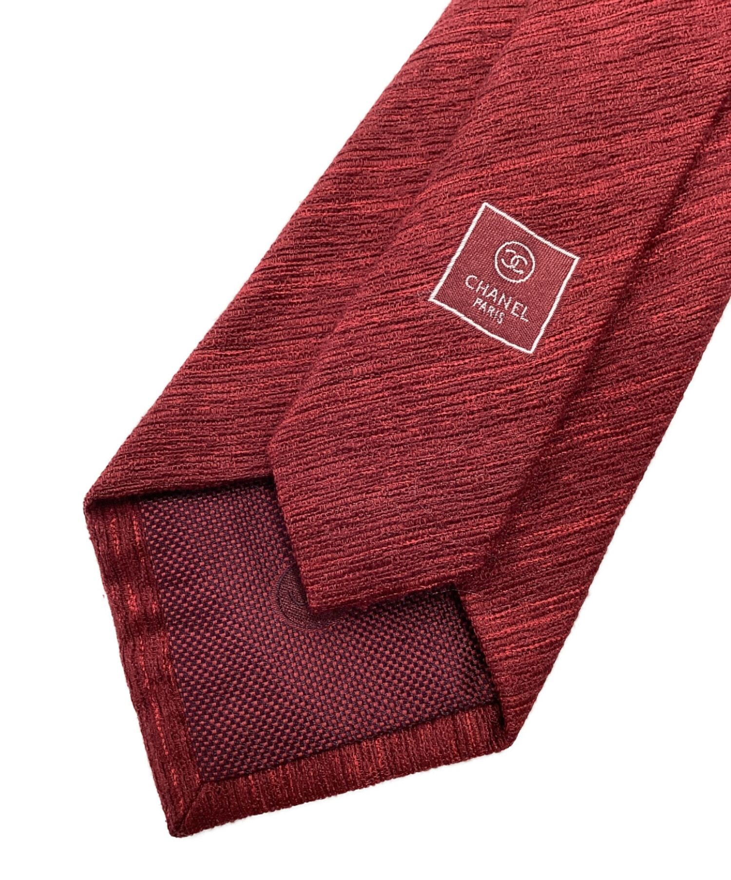 中古・古着通販】CHANEL (シャネル) ネクタイ レッド サイズ