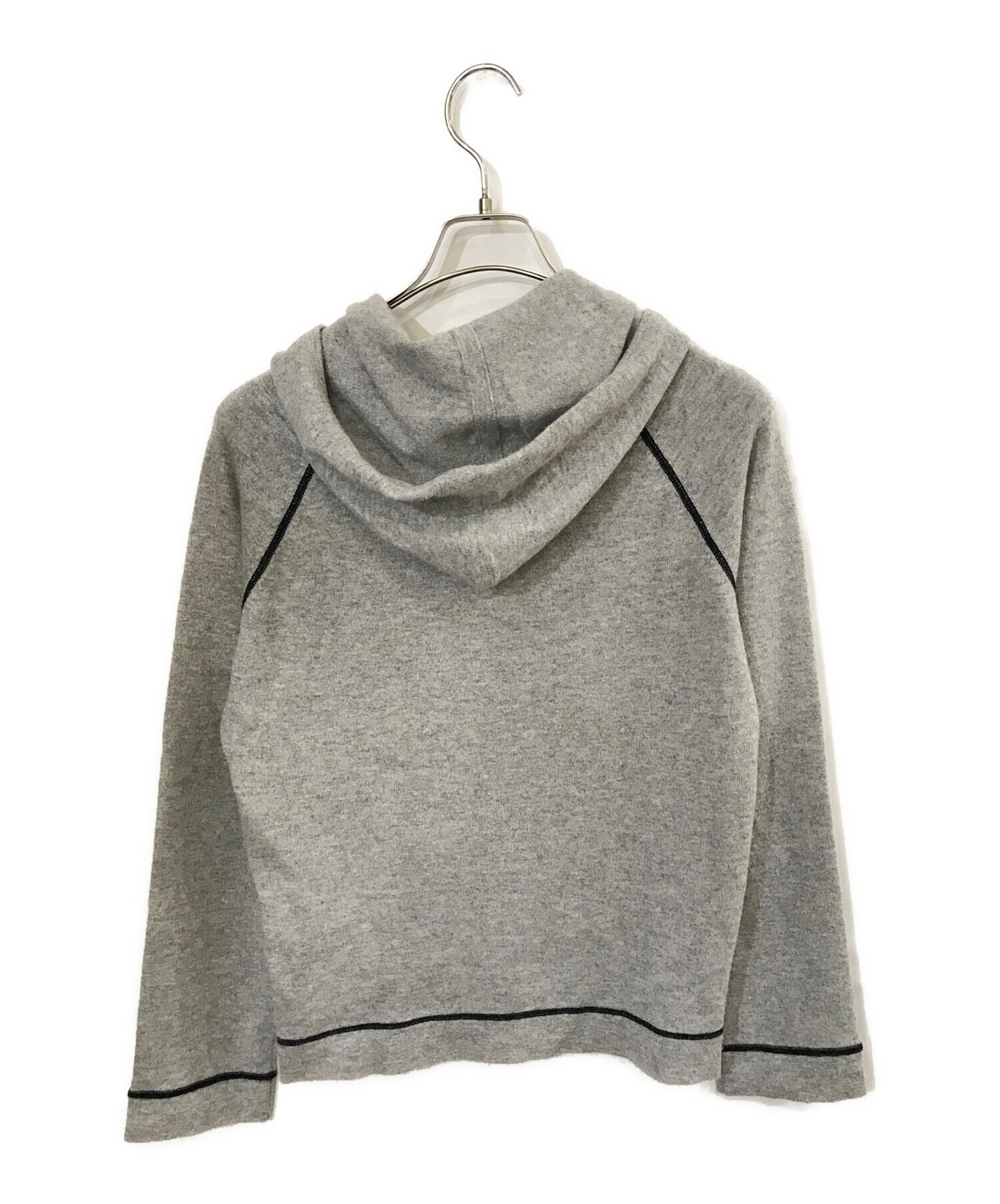 中古・古着通販】CHANEL (シャネル) カシミヤジップニット グレー