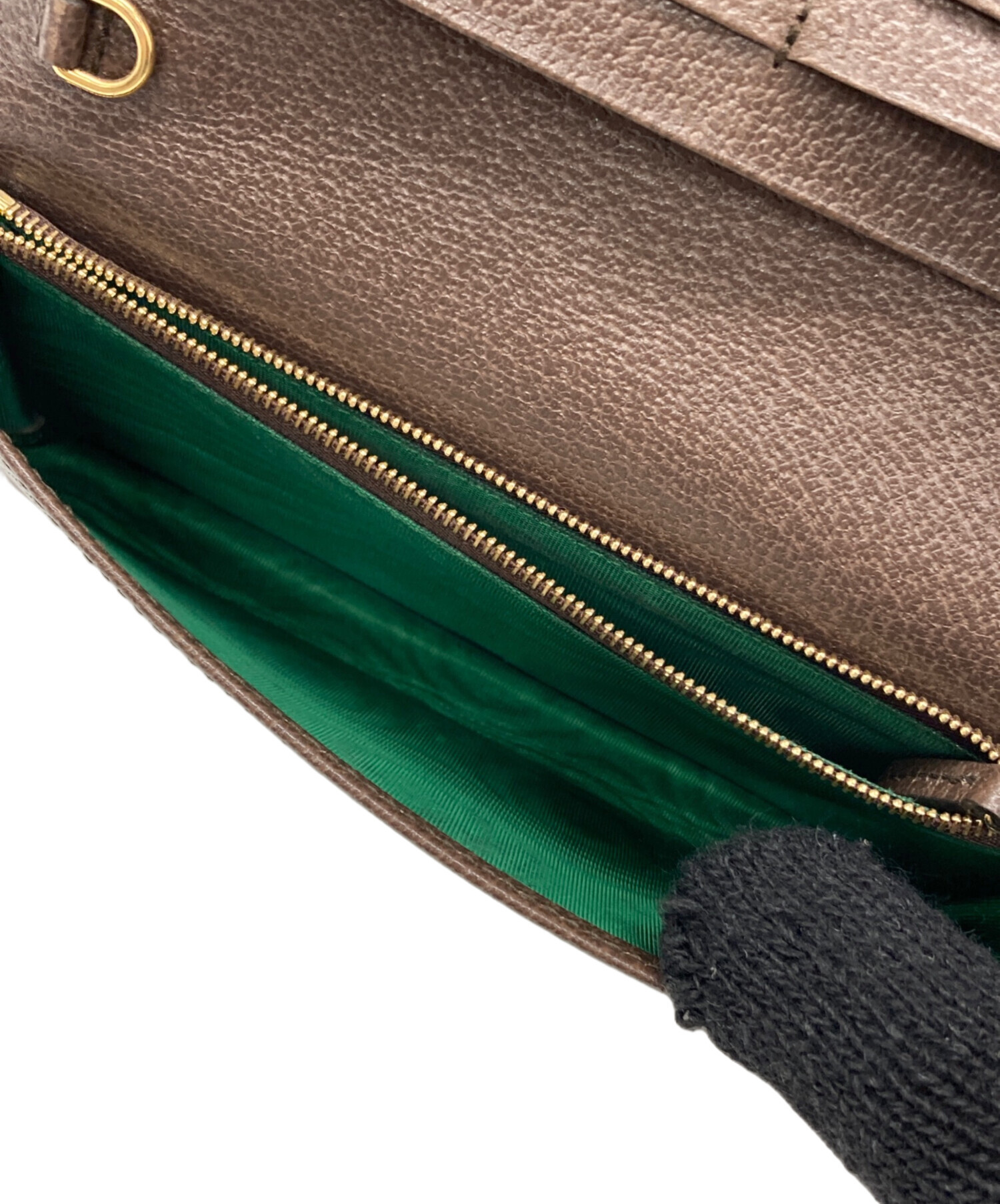 グッチ アディダス チェーン ショルダー ウォレット バッグ グリーン ブラウン 中古・古着通販】GUCCI (グッチ) adidas (アディダス) チェーン