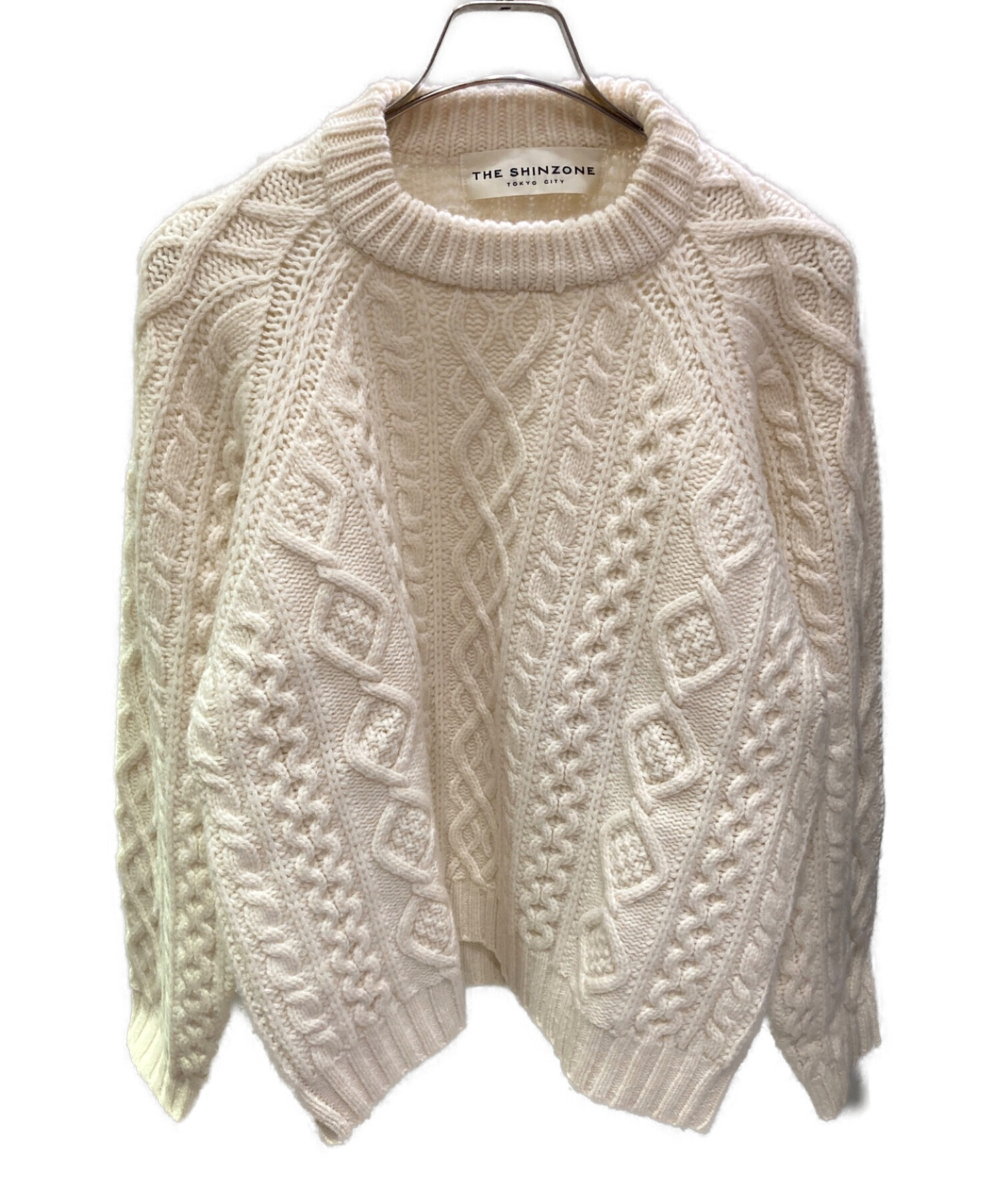THE SHINZONE アランニット ケーブル 25AMSNI13]THE SHINZONE(ザ シンゾーン)ARAN CABLE KNIT PULLOVER