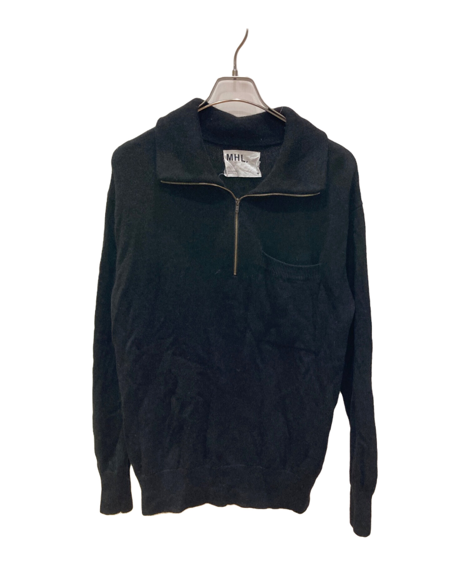 中古・古着通販】MHL (エムエイチエル) ハーフジップニットセーター