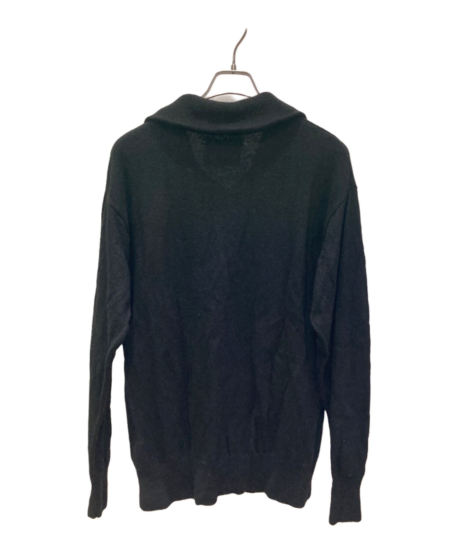 古着 MHL セーター ブラック 中古・古着通販】MHL (エムエイチエル) ハーフジップニットセーター