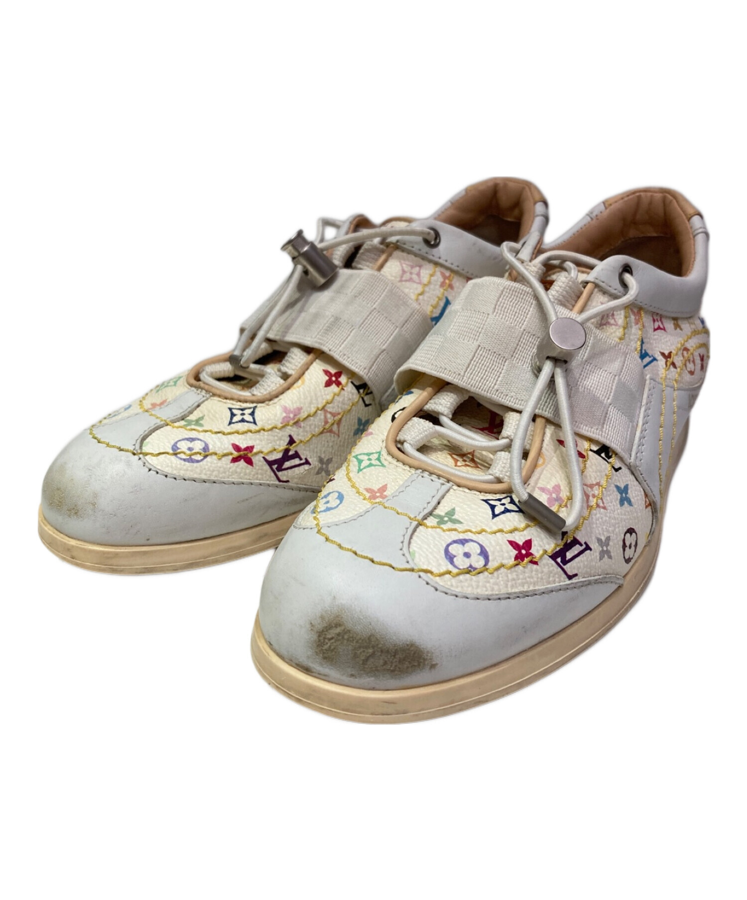 ルイヴィトン ホワイト レザー スニーカー louis vuitton