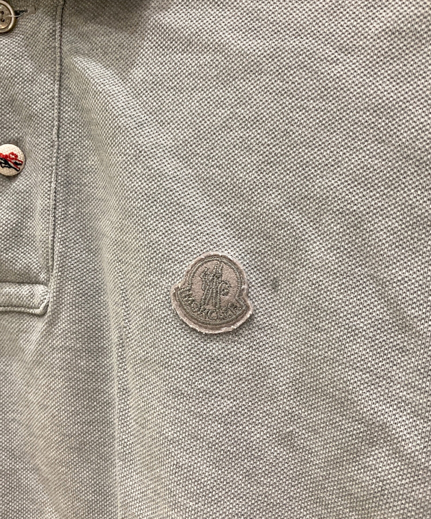 中古・古着通販】MONCLER (モンクレール) ポロシャツ グレー サイズ:S