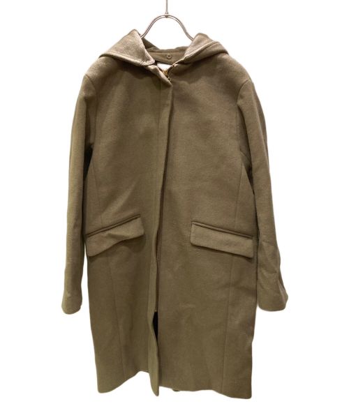 イエナ　IENA 二重織りシャルムハーフコート　38 中古・古着通販】IENA (イエナ) 二重織りシャルムハーフコート カーキ