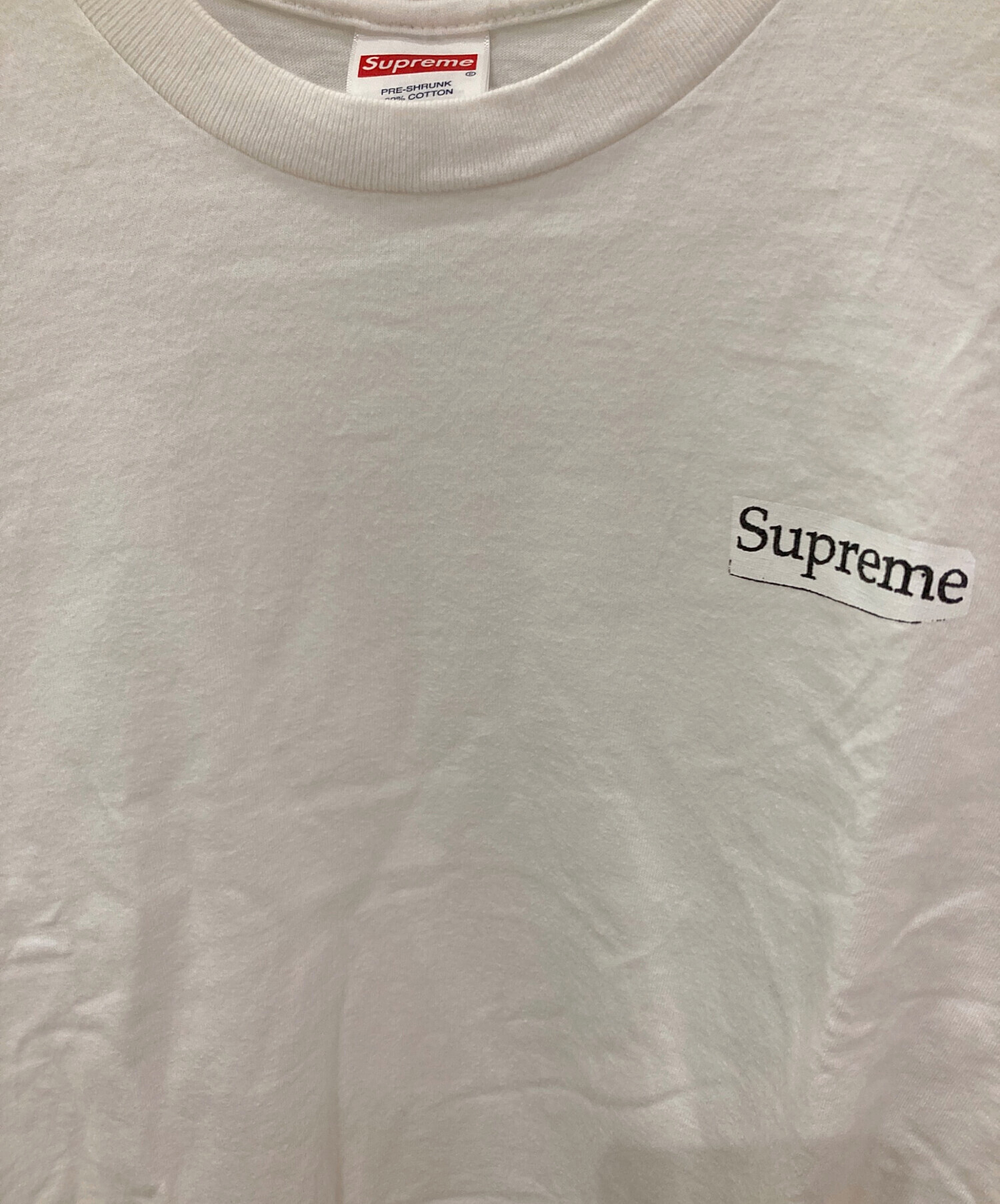 中古・古着通販】SUPREME (シュプリーム) プリントTシャツ ホワイト