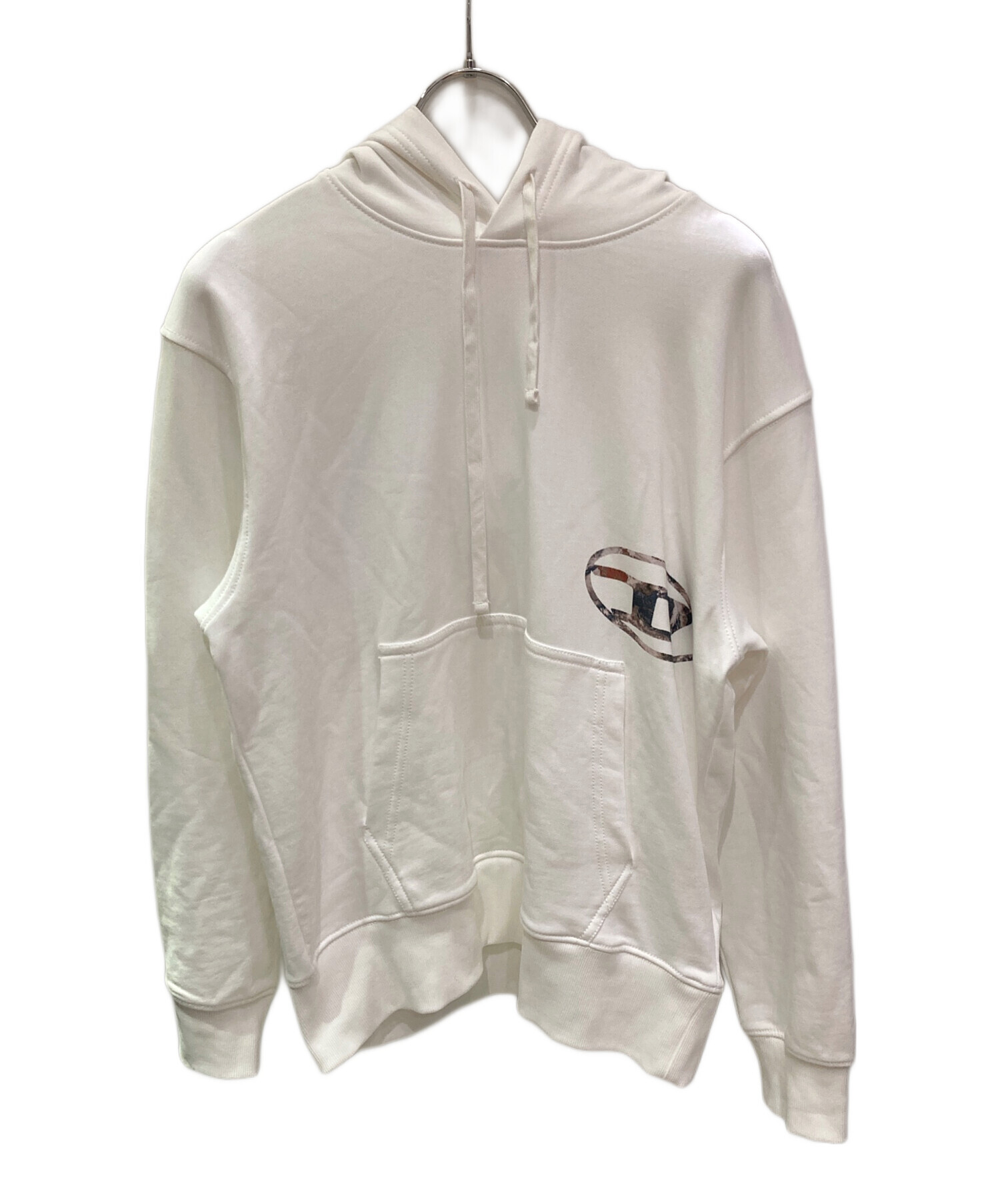 中古・古着通販】DIESEL (ディーゼル) パーカー ホワイト サイズ:XS 