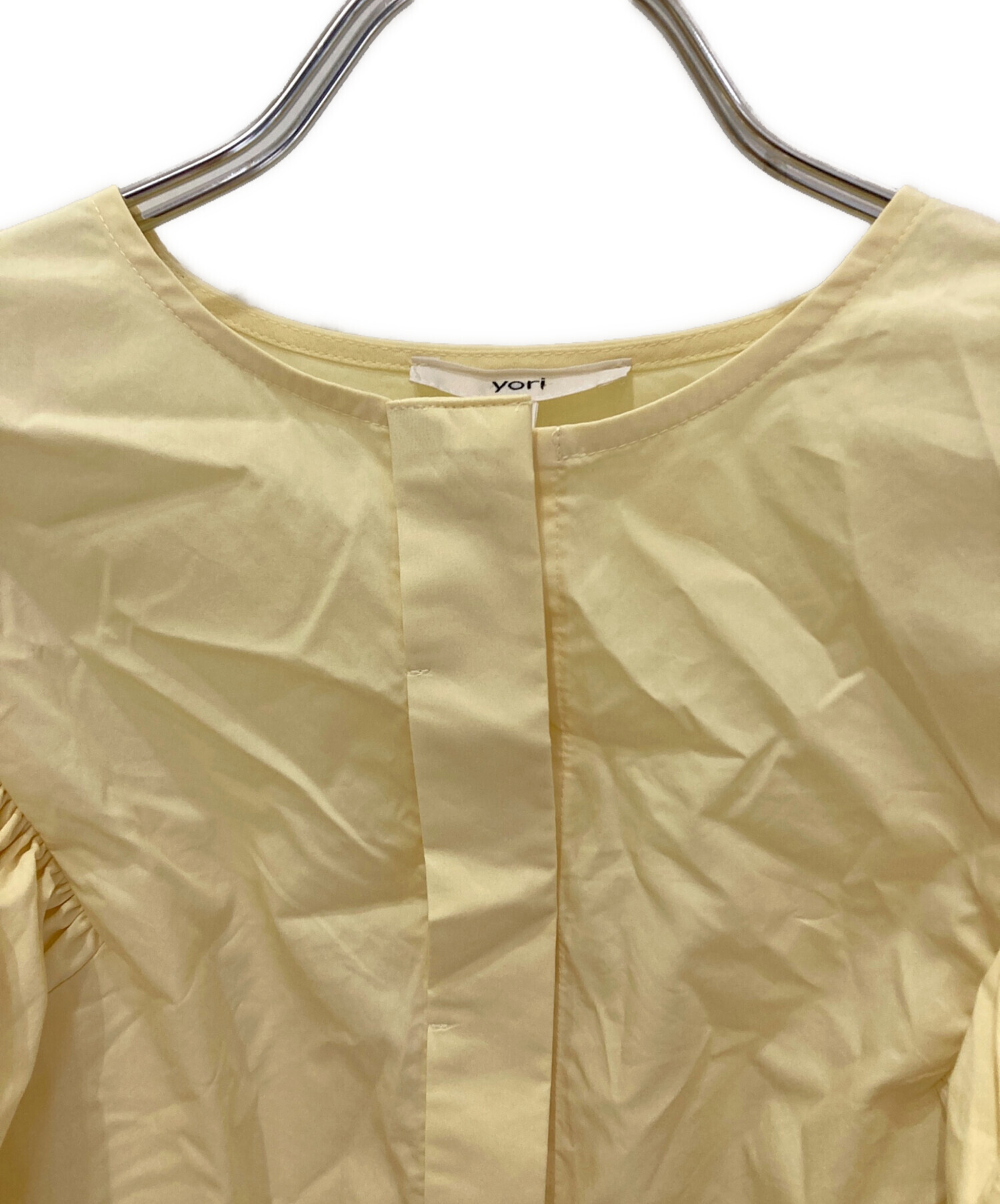 中古・古着通販】YORI (ヨリ) バルーンスリーブブラウス イエロー