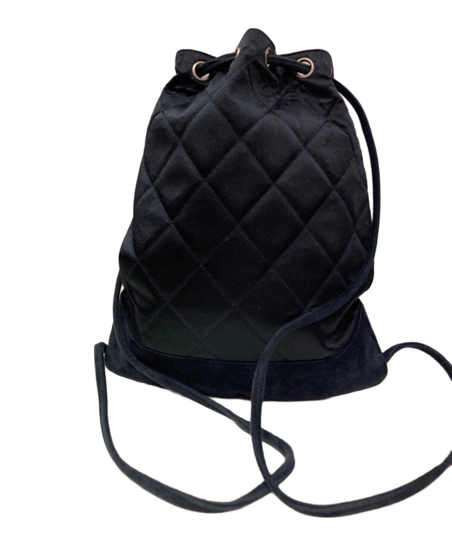 中古・古着通販】CHANEL (シャネル) キルティングバッグ ネイビー