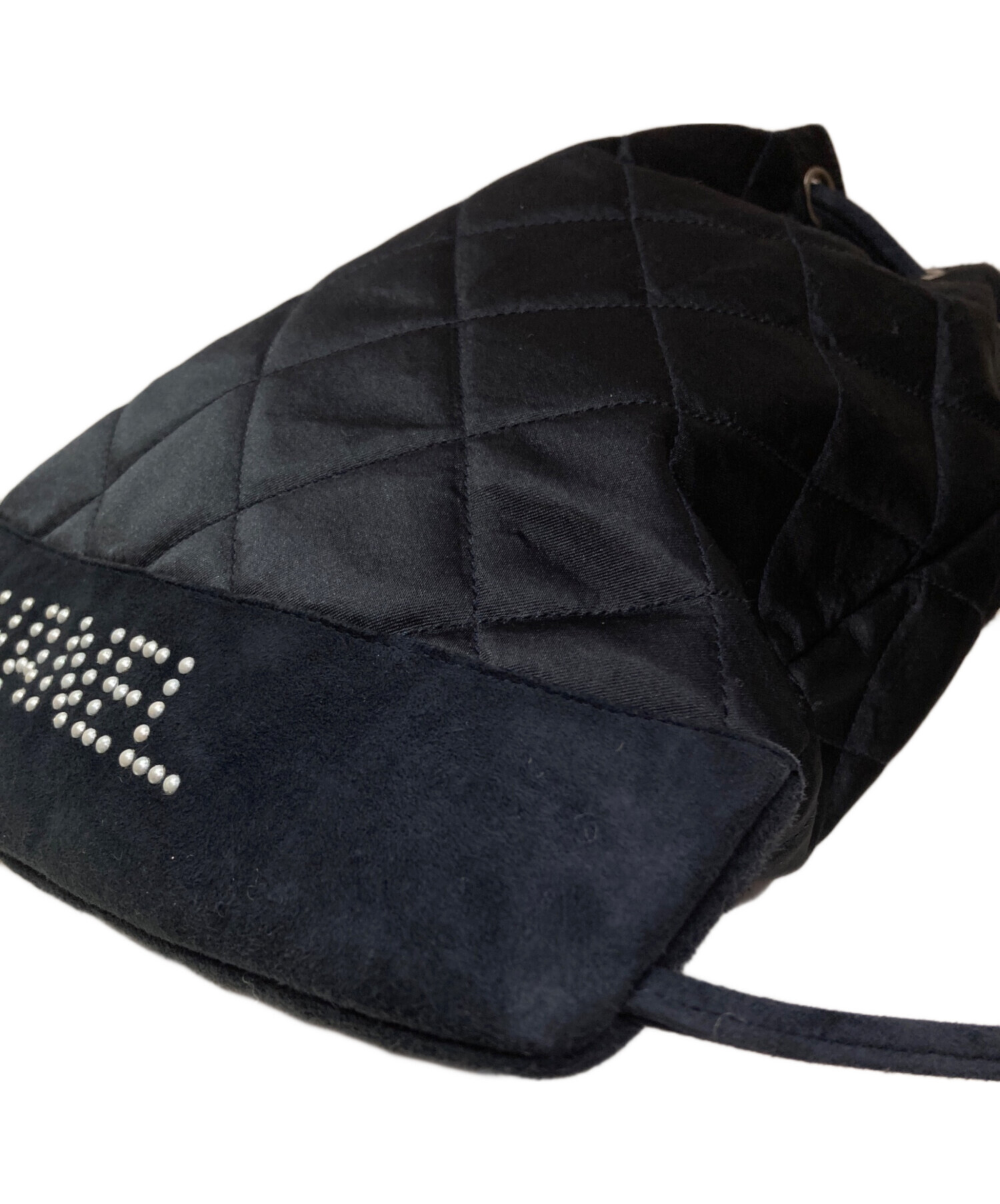 中古・古着通販】CHANEL (シャネル) キルティングバッグ ネイビー