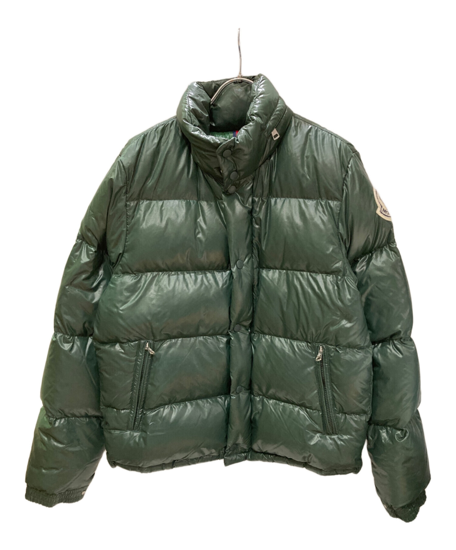 MONCLER グリーンダウンジャケット サイズ2 中古・古着通販】MONCLER (モンクレール) ダウンジャケット グリーン