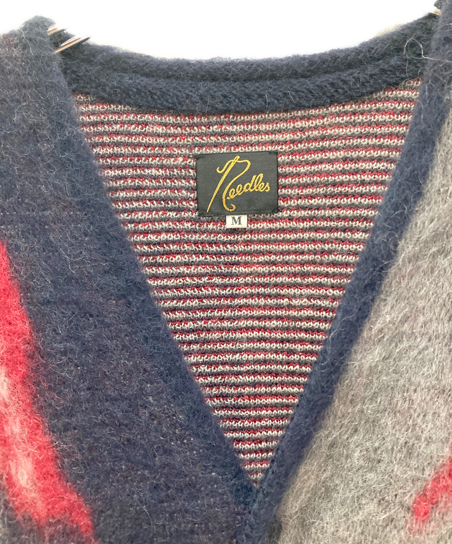 中古・古着通販】Needles (ニードルズ) モヘヤカーディガン ネイビー