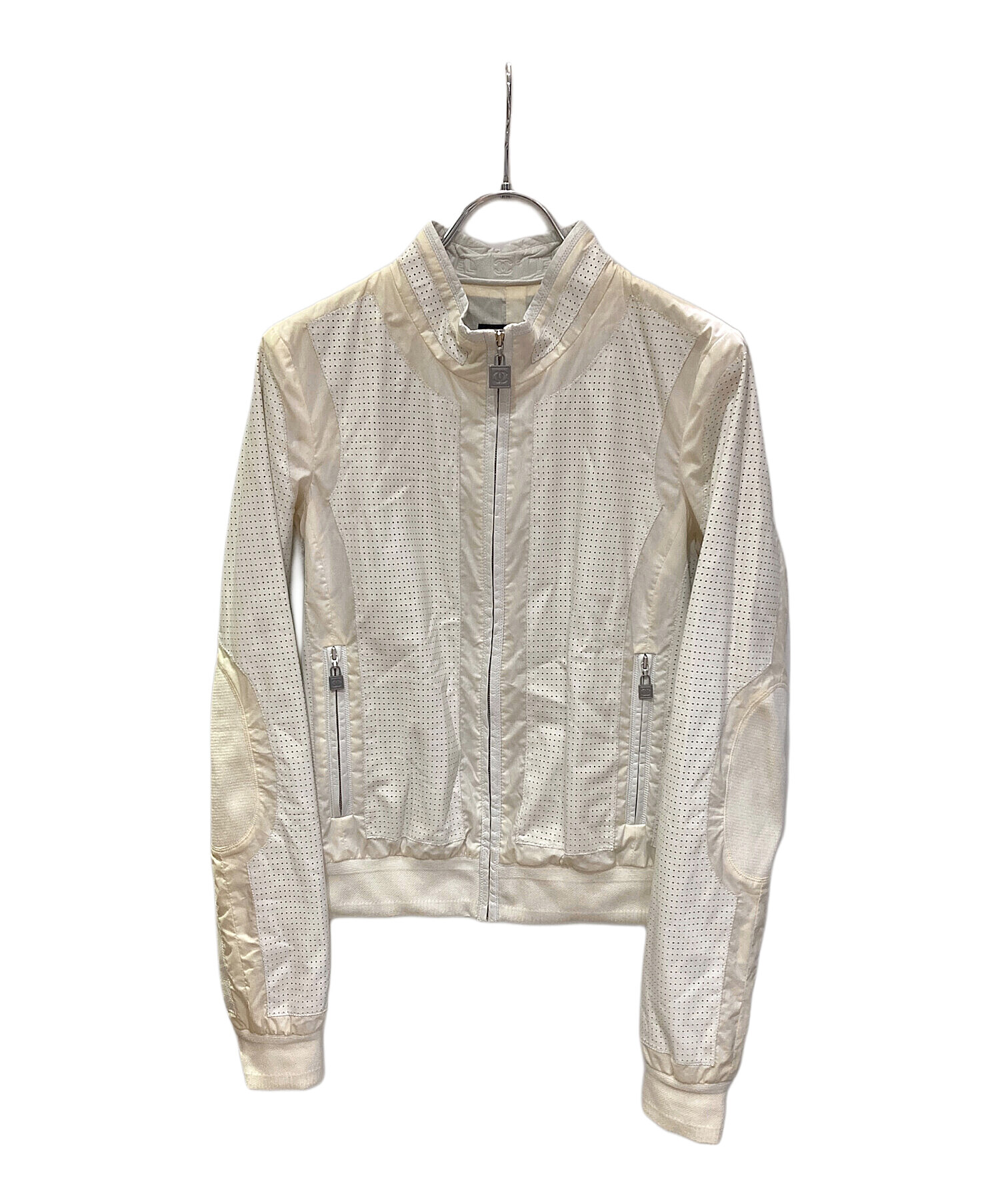 美品　シャネル メッシュ　ブルゾン　ジャケット　本物正規品 中古・古着通販】CHANEL (シャネル) メッシュレザージャケット