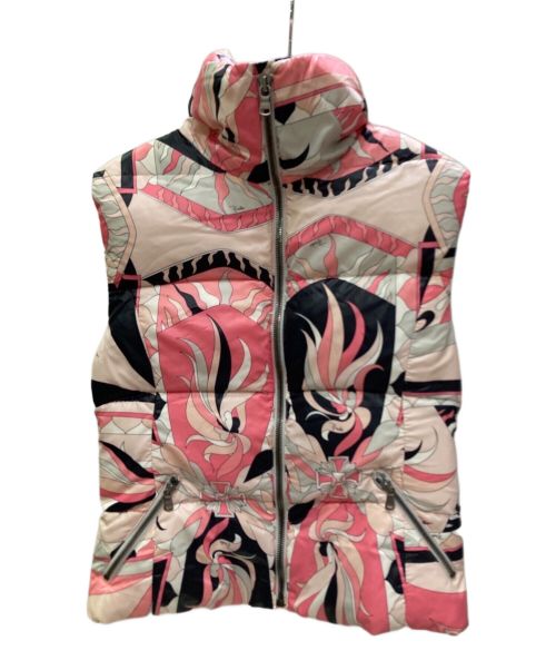 中古・古着通販】Emilio Pucci (エミリオ プッチ) ダウンベスト ピンク