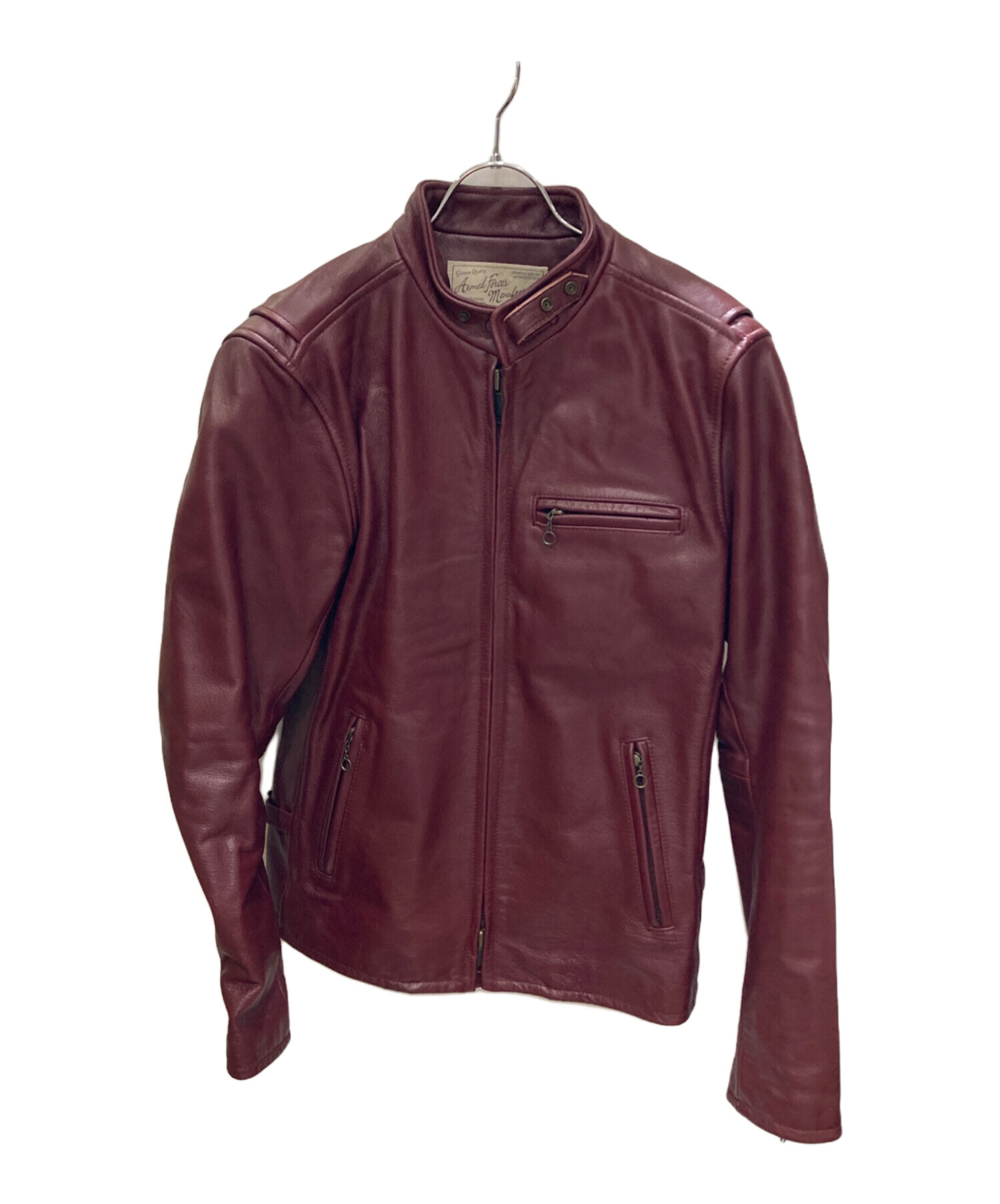 中古・古着通販】AVIREX (アヴィレックス) レザーシングルライダース