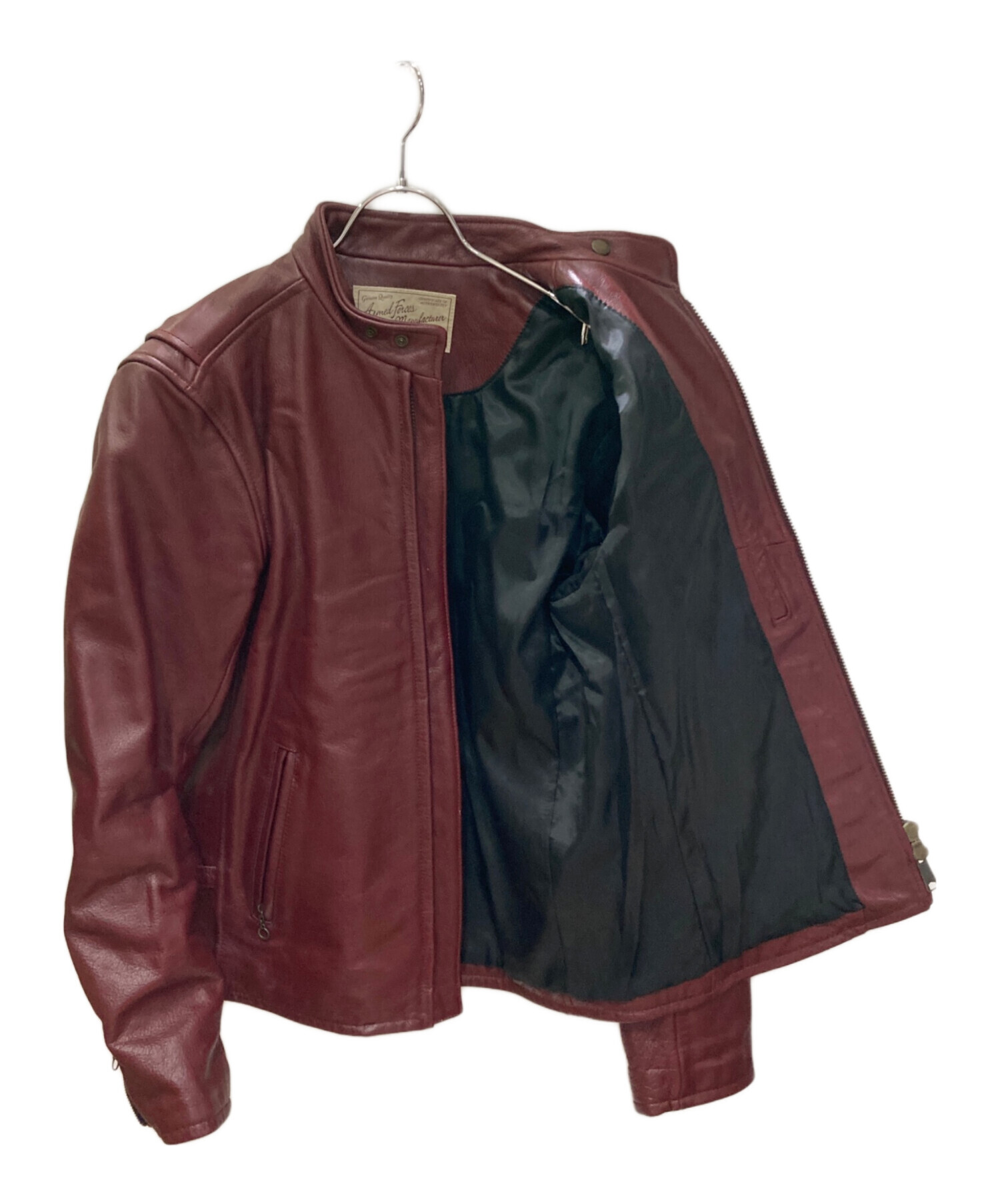 中古・古着通販】AVIREX (アヴィレックス) レザーシングルライダース