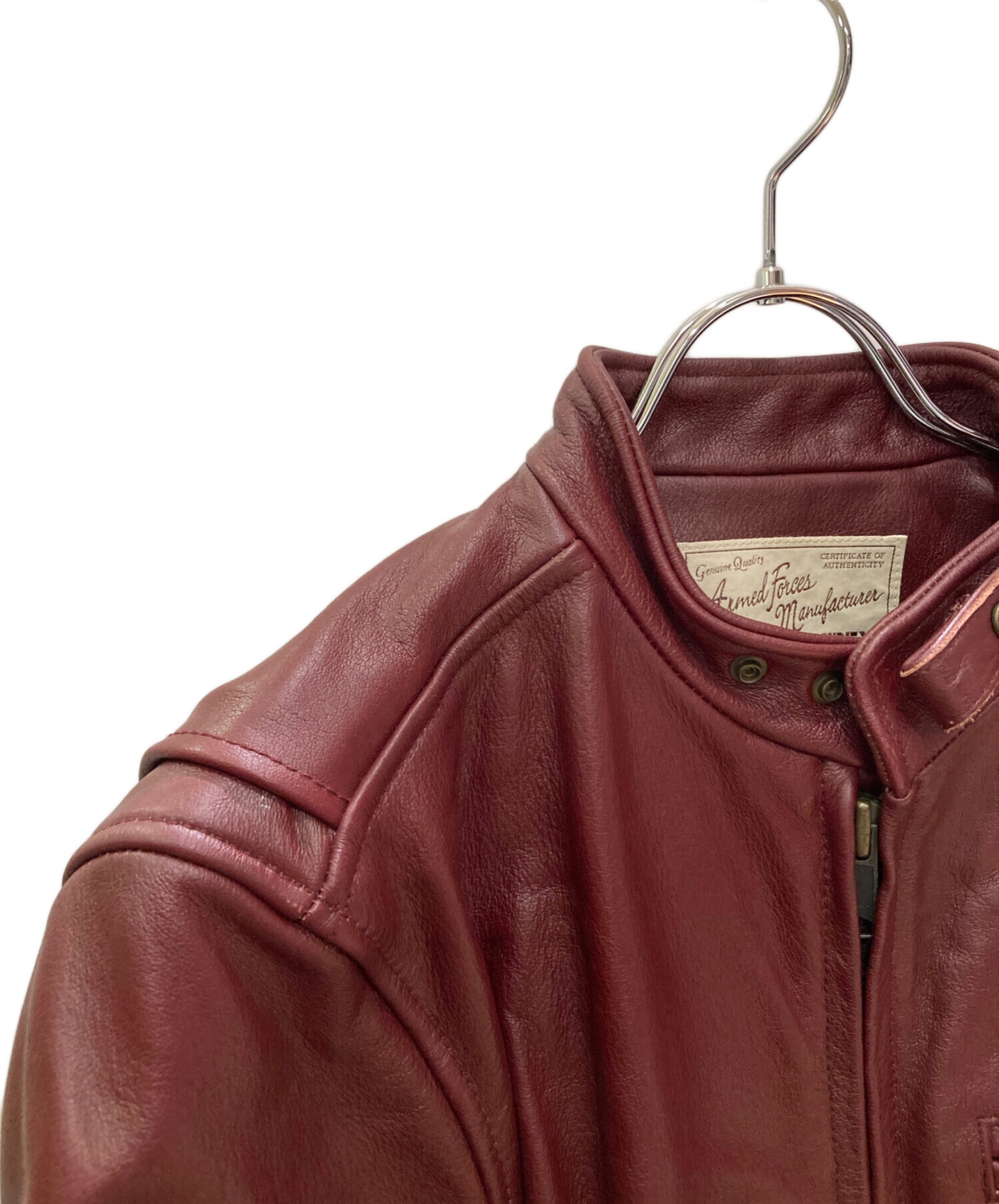 中古・古着通販】AVIREX (アヴィレックス) レザーシングルライダース