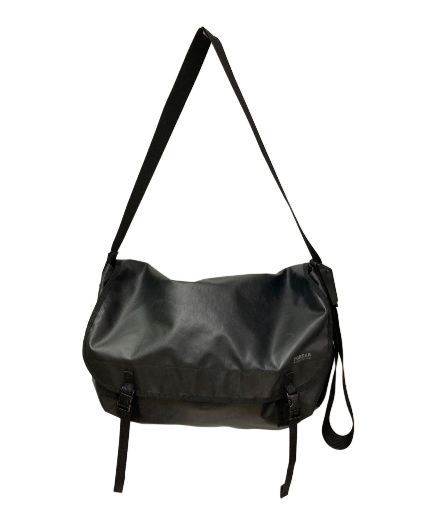 old porter ポーター　メッセンジャーバッグ　黒　ブラック　古着　90s 中古・古着通販】PORTER (ポーター) メッセンジャーバッグ ブラック