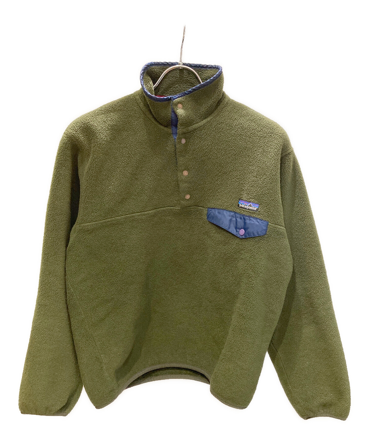 超希少！Patagonia パタゴニア　シンチラ　ベージュ× モスグリーン 中古・古着通販】Patagonia (パタゴニア) シンチラスナップT グリーン