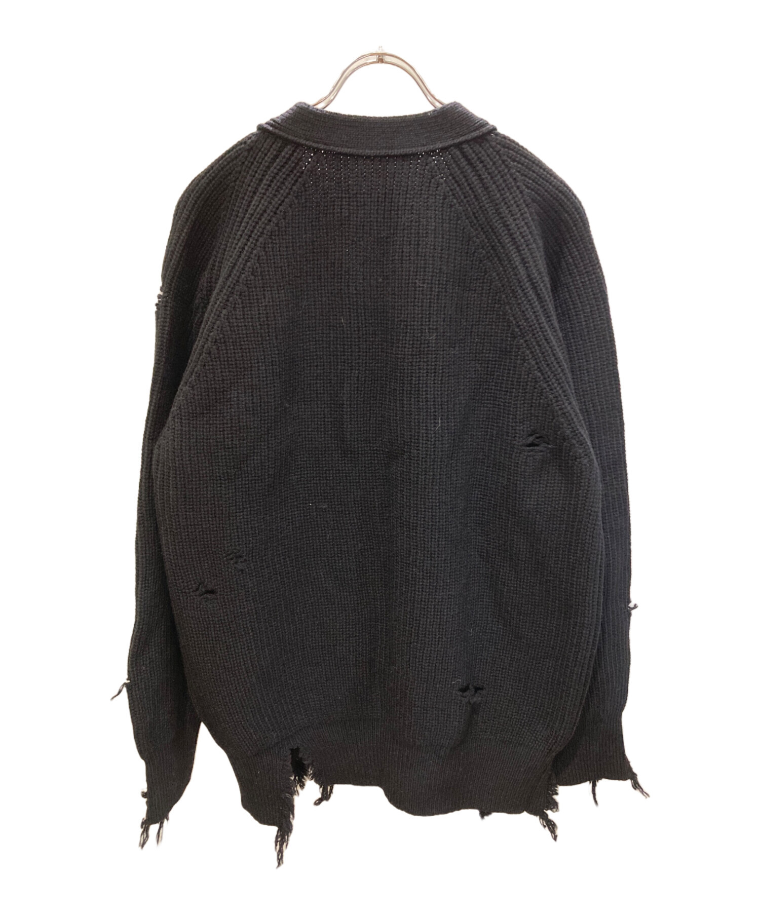 中古・古着通販】stein (シュタイン) MILLED DAMAGE KNIT CARDIGAN