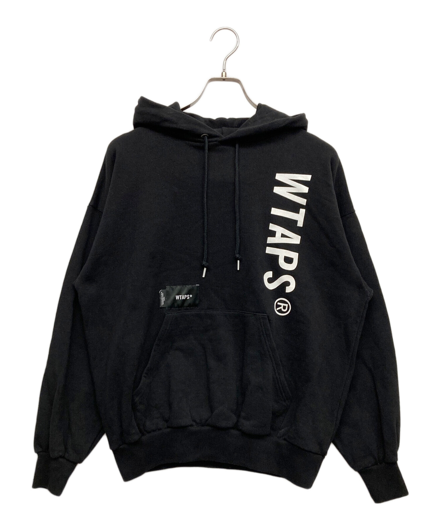 中古・古着通販】WTAPS (ダブルタップス) SIGN HOODY ブラック サイズ 
