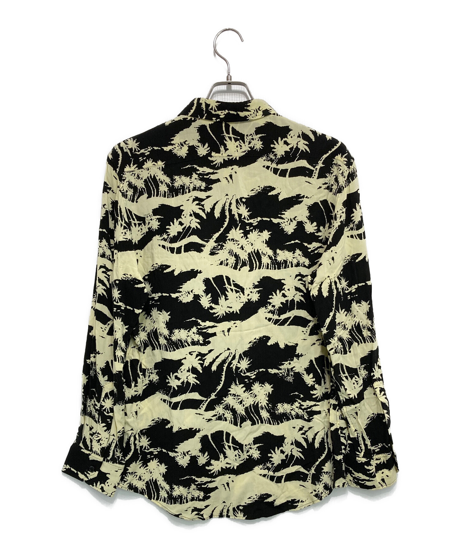 中古・古着通販】CELINE (セリーヌ) アロハシャツ ブラック×アイボリー