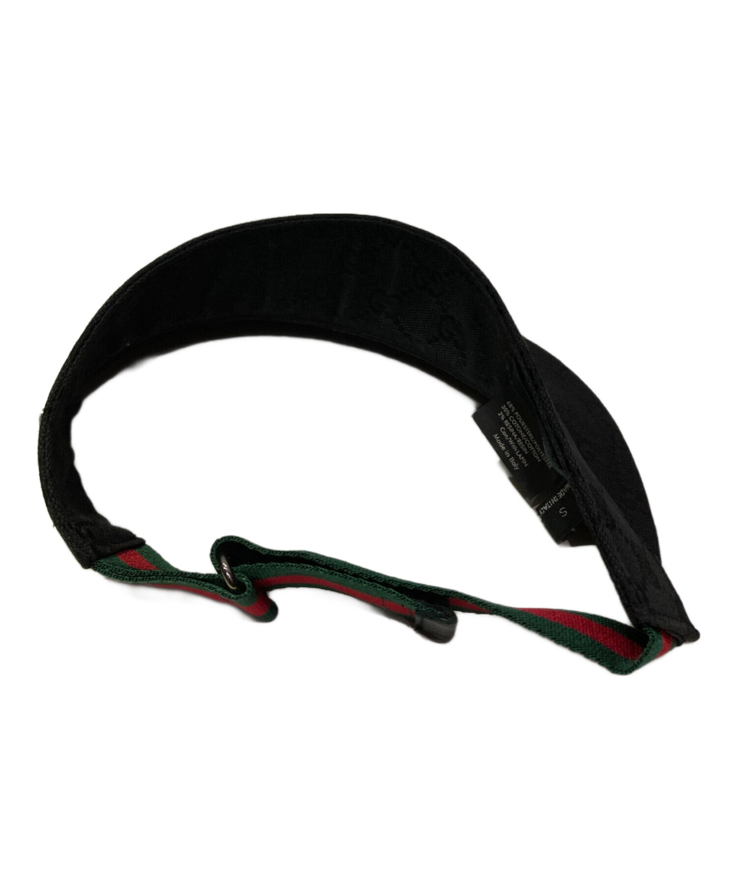 中古・古着通販】GUCCI (グッチ) サンバイザー ブラック｜ブランド