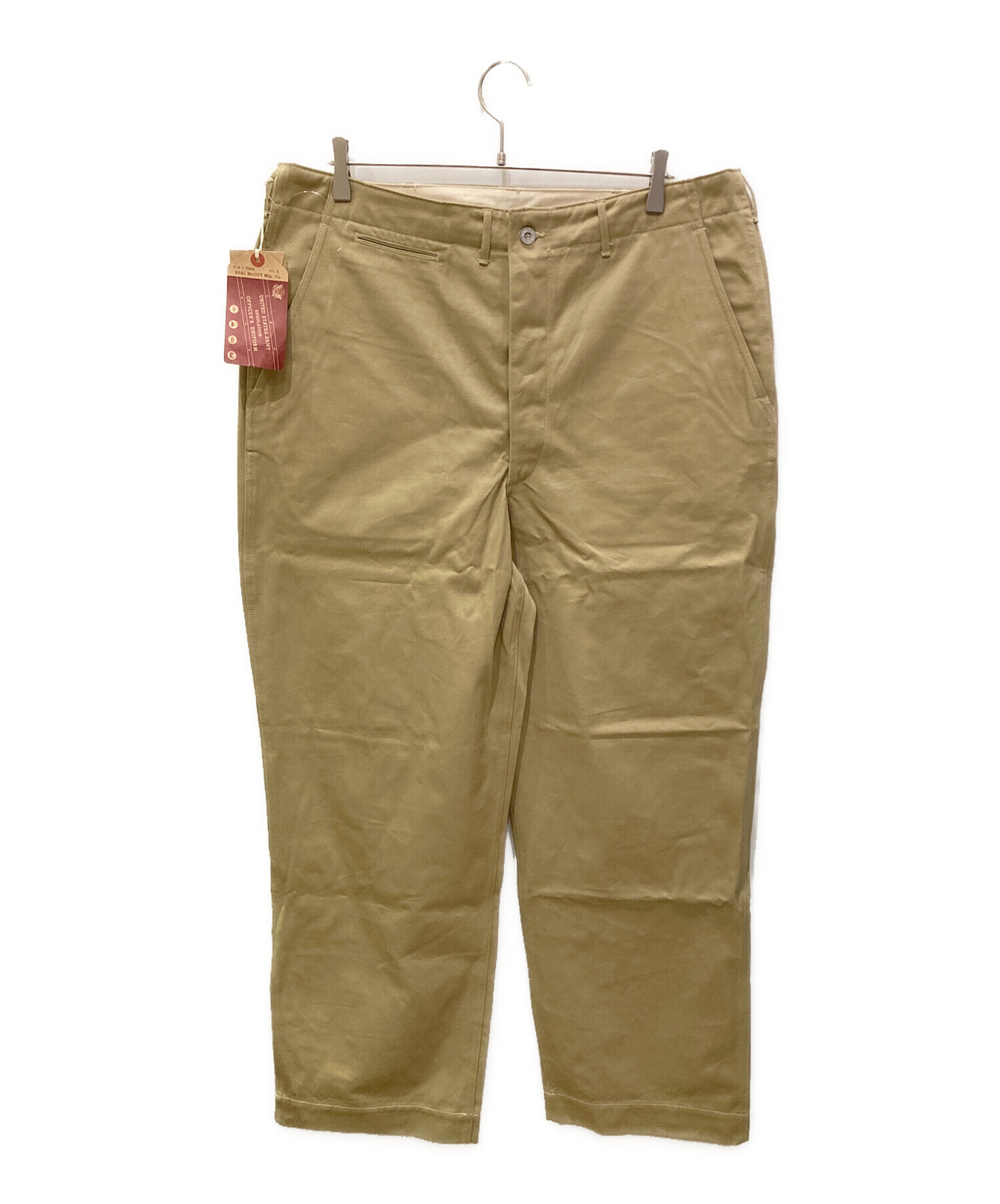 リアルマッコイズ 41カーキトラウザーズ (ポケット内ヘリンボーン