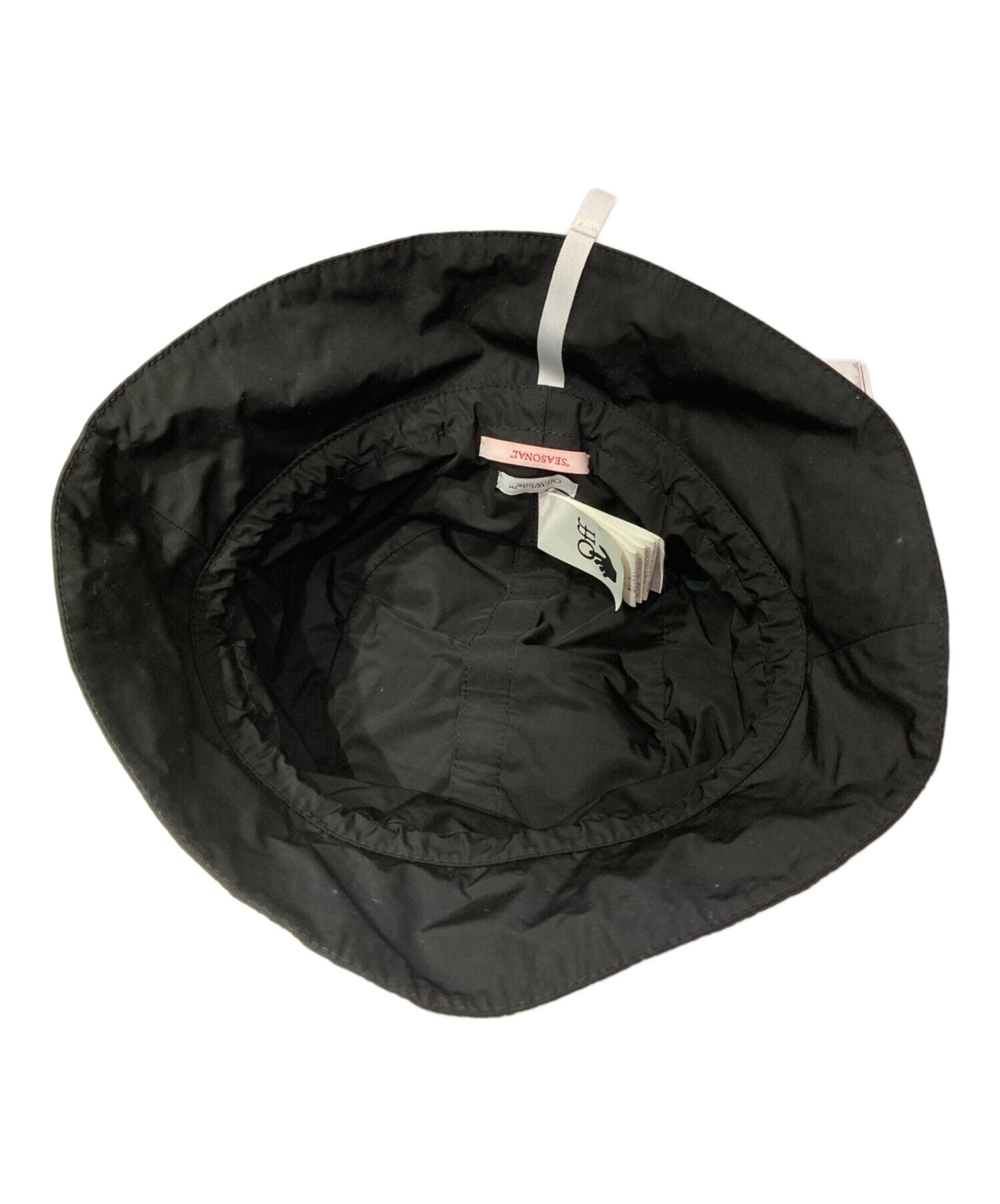 中古・古着通販】OFFWHITE (オフホワイト) バケットハット ブラック