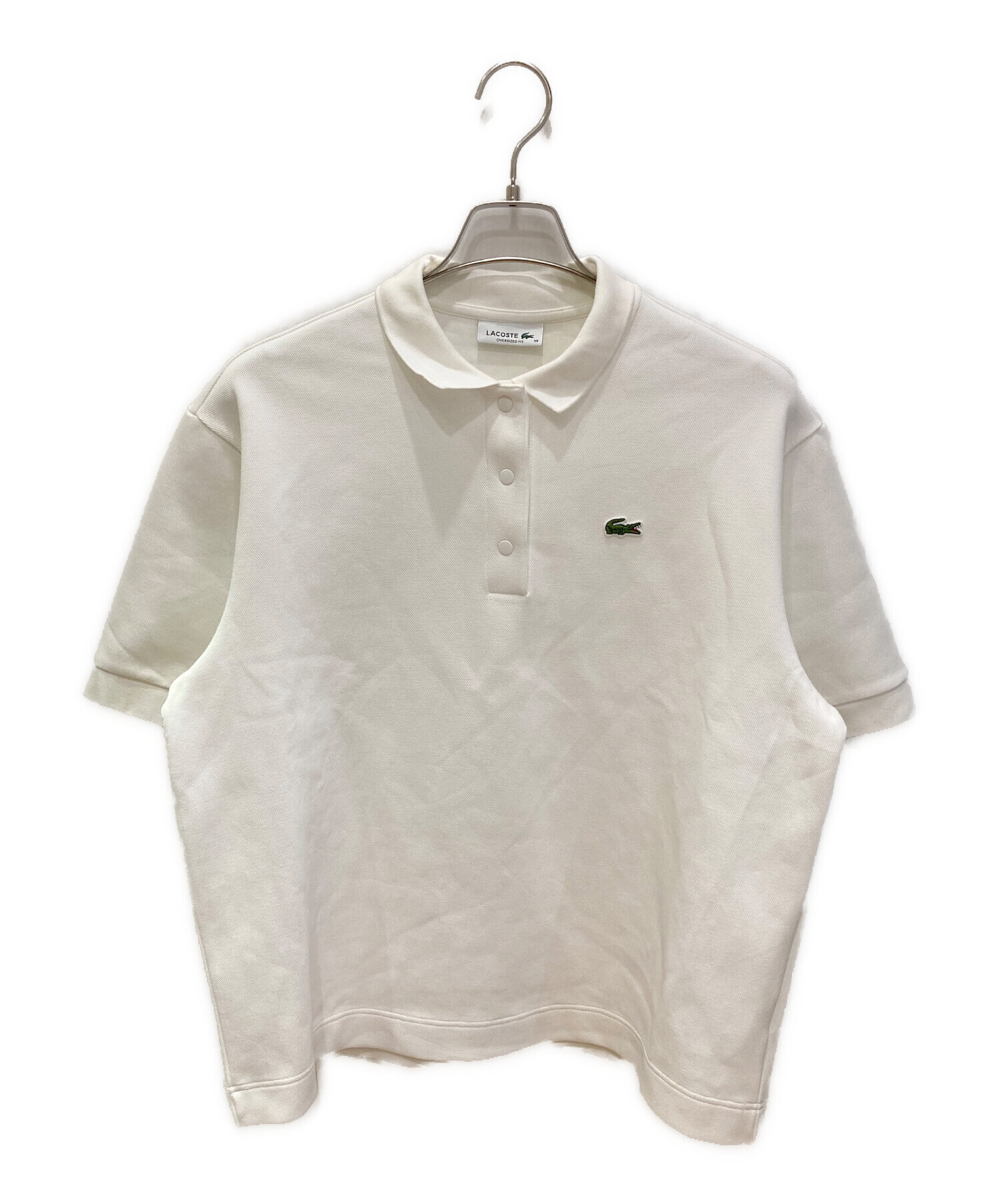 中古・古着通販】LACOSTE (ラコステ) ポロシャツ ホワイト サイズ:38 