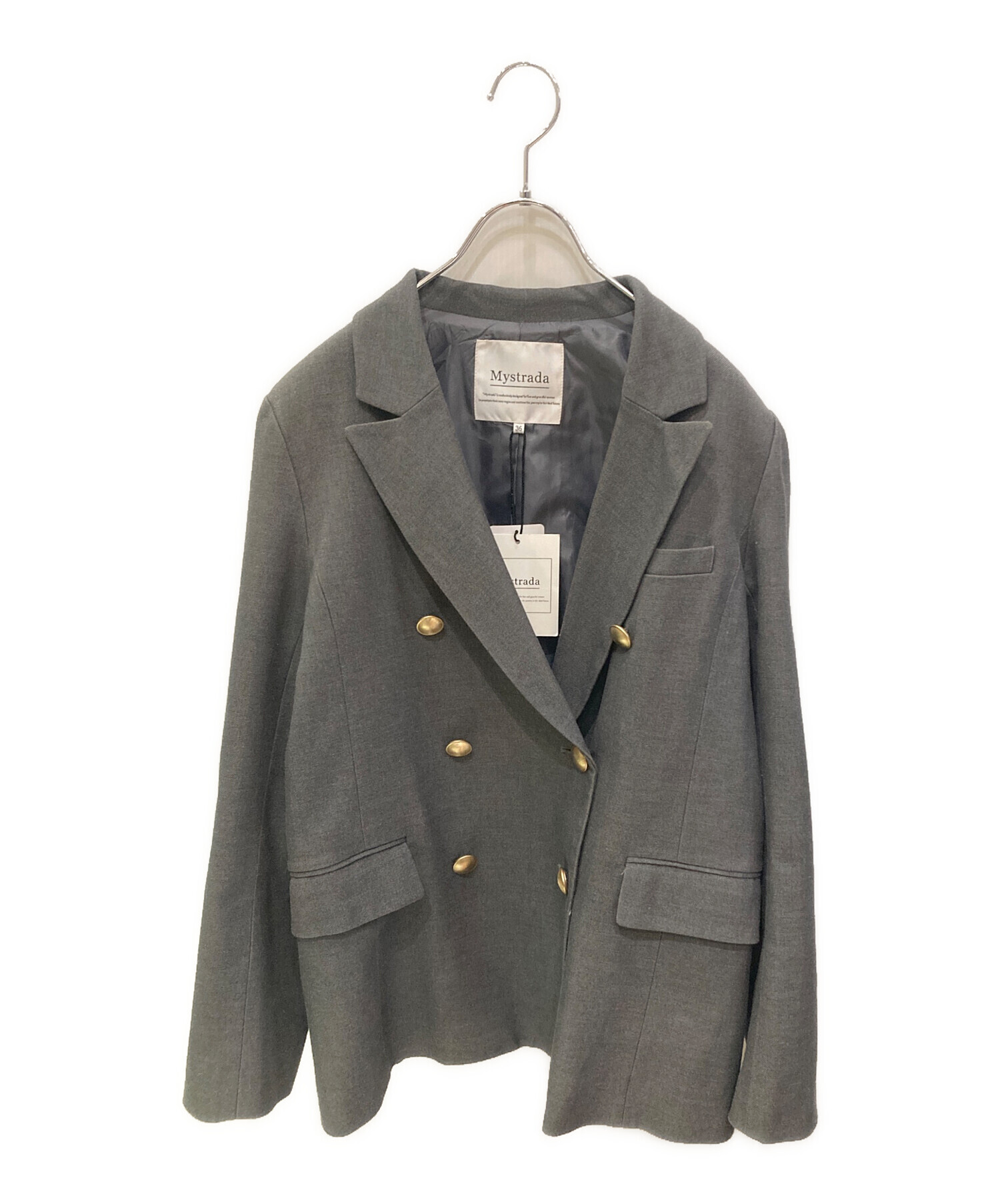 中古・古着通販】Mystrada (マイストラーダ) 金釦ダブルジャケット