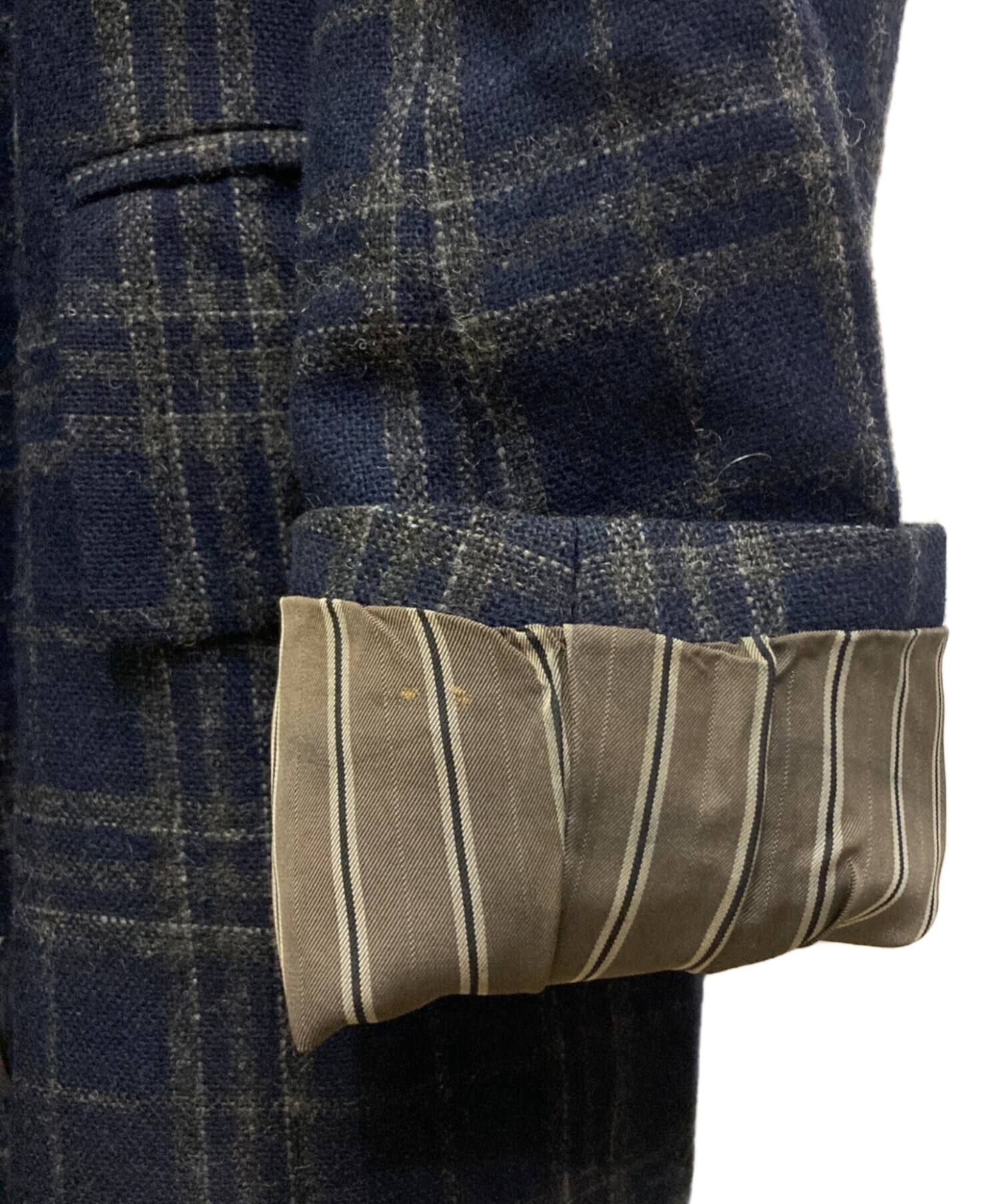 中古・古着通販】KOLOR (カラー) ダブルジャケット ネイビー サイズ:3