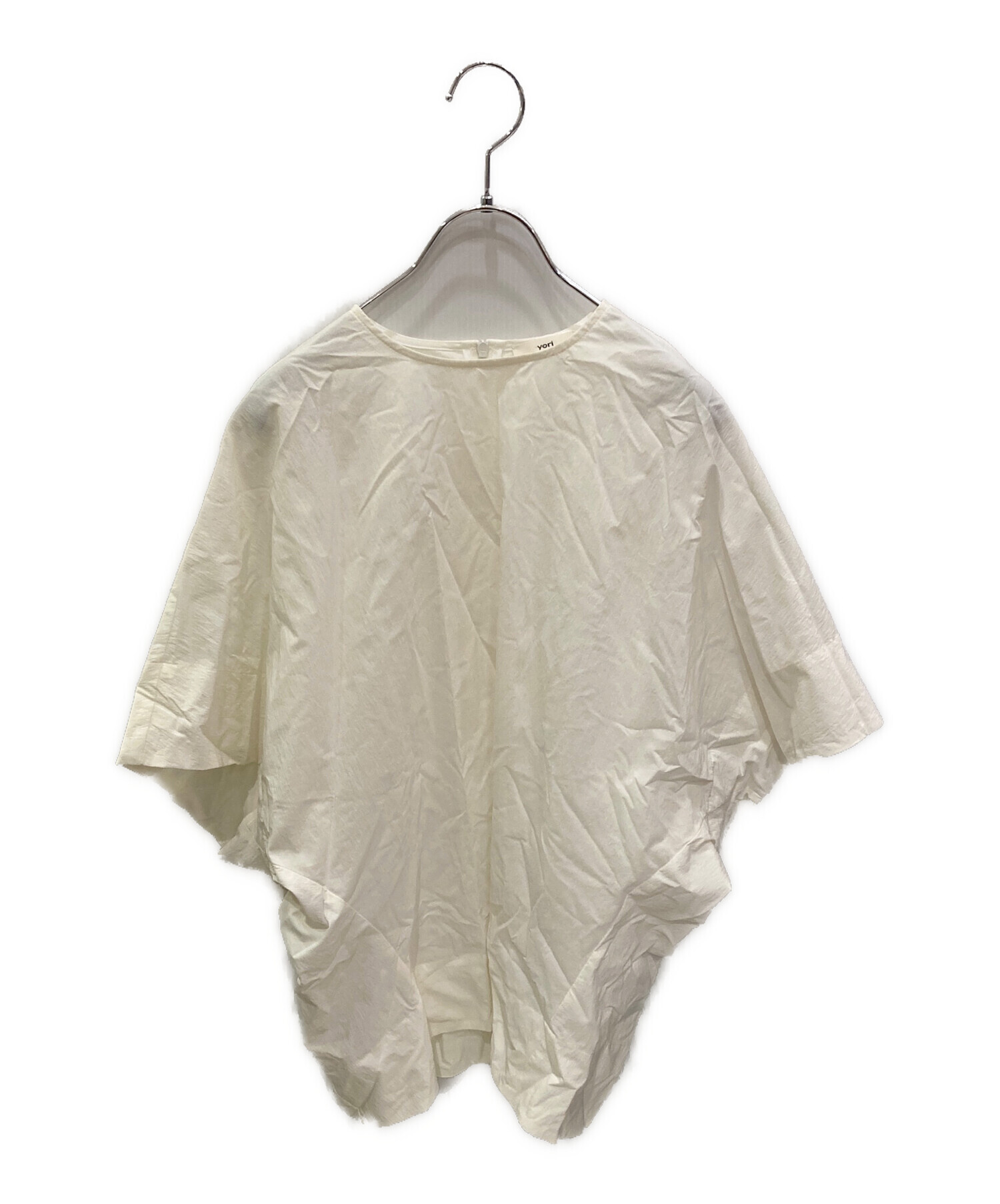 中古・古着通販】YORI (ヨリ) 半袖ブラウス ホワイト サイズ:36