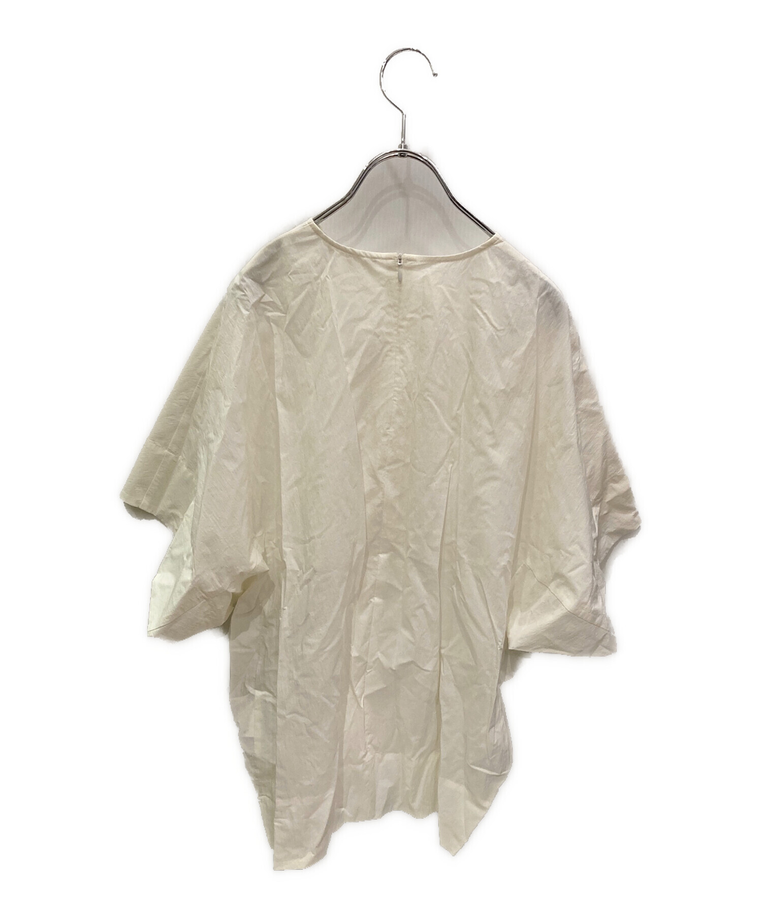 中古・古着通販】YORI (ヨリ) 半袖ブラウス ホワイト サイズ:36
