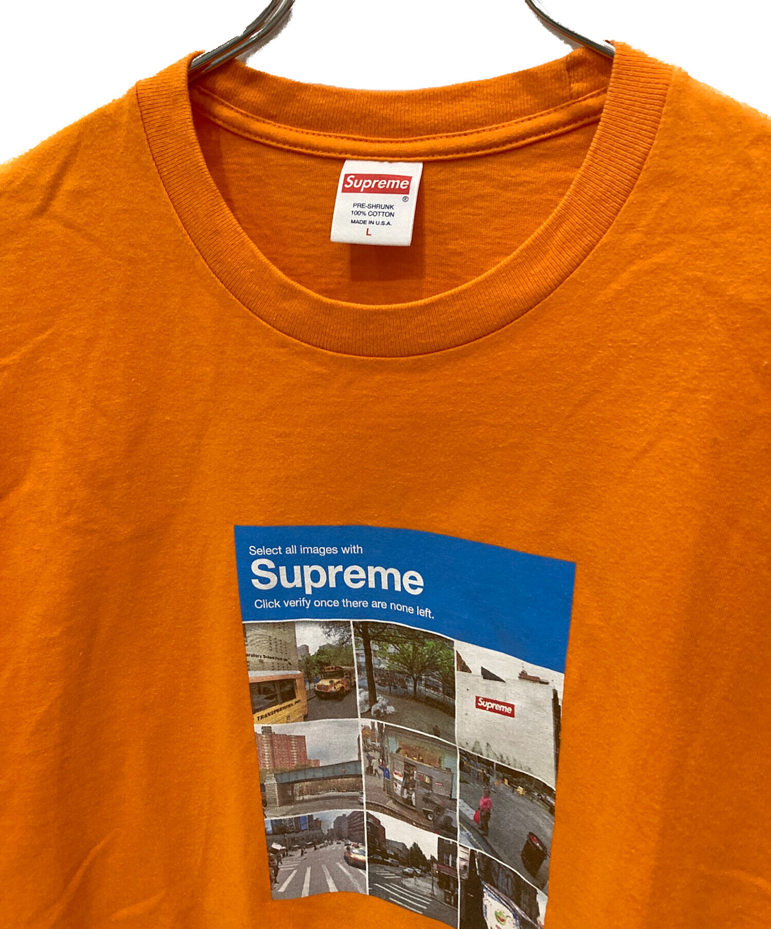 中古・古着通販】SUPREME (シュプリーム) プリントTシャツ オレンジ