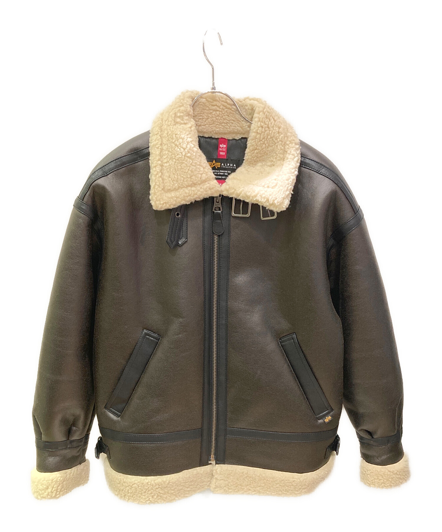 中古・古着通販】ALPHA (アルファ) B-3ジャケット ブラウン サイズ:M 