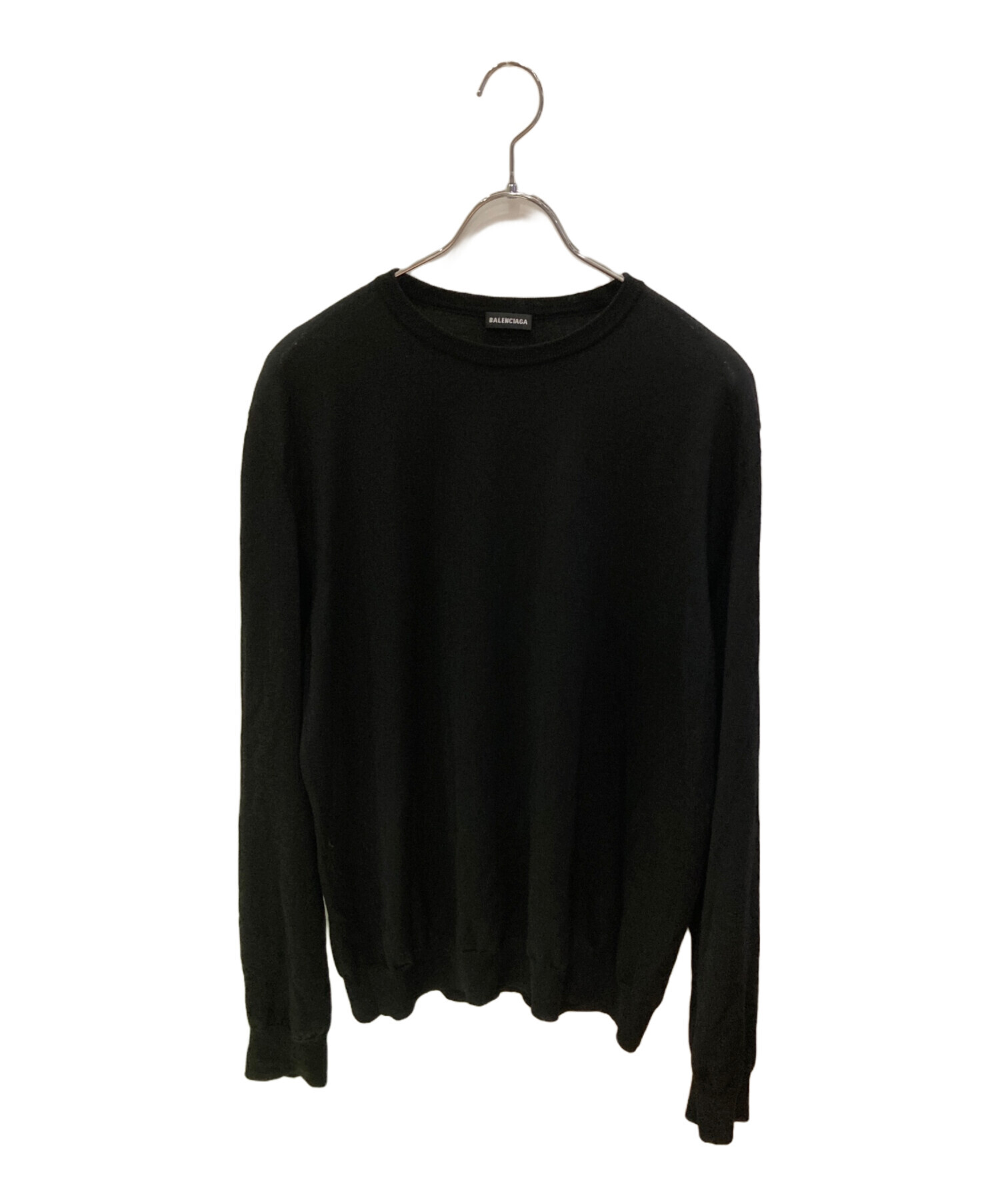 中古・古着通販】BALENCIAGA (バレンシアガ) ウールニット ブラック 