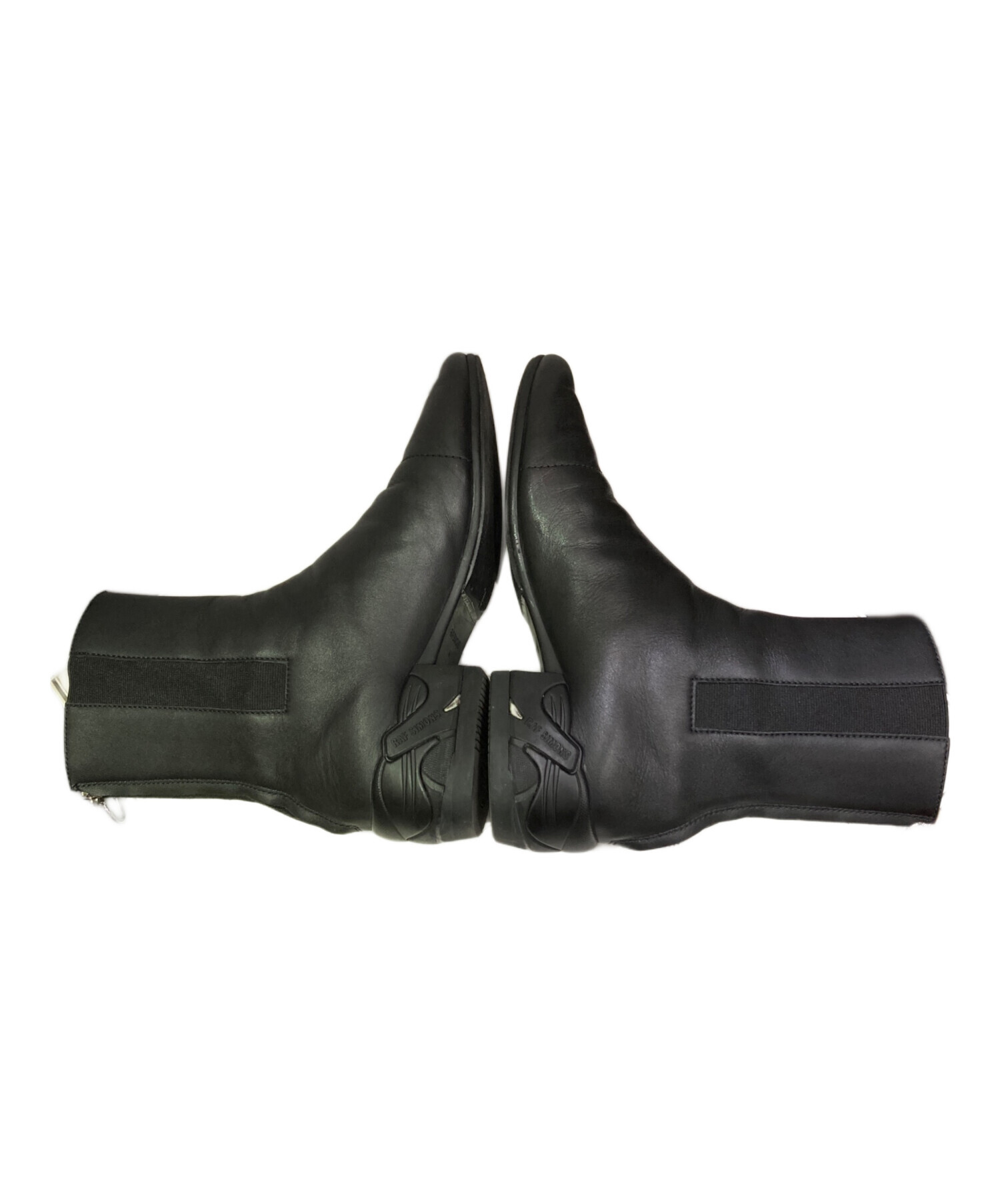 中古・古着通販】RAF SIMONS (ラフシモンズ) レザーブーツ ブラック