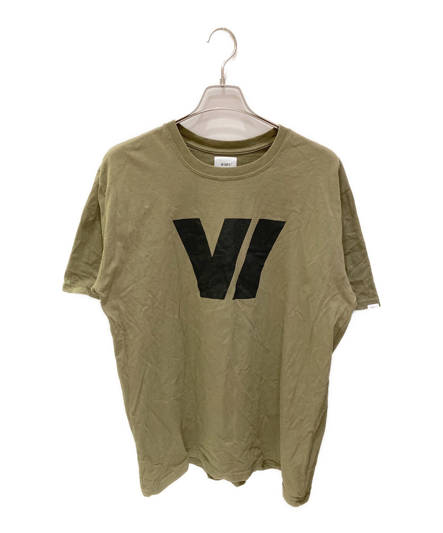 中古・古着通販】WTAPS (ダブルタップス) プリントTシャツ オリーブ 