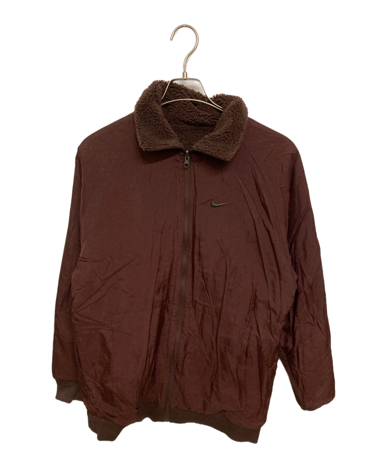 中古・古着通販】NIKE (ナイキ) リバーシブルジャケット ブラウン 